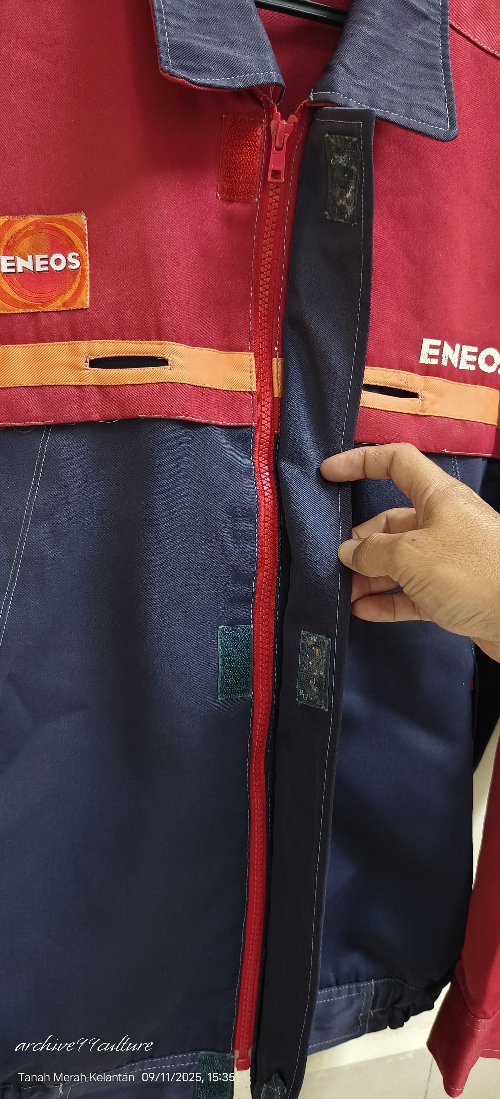 Mostly Heard Rarely Seen Vintage JDM Japan ENEOS Gas Heavy Duty Jacket Size US XL / EU 56 / 4 - 11 Thumbnail