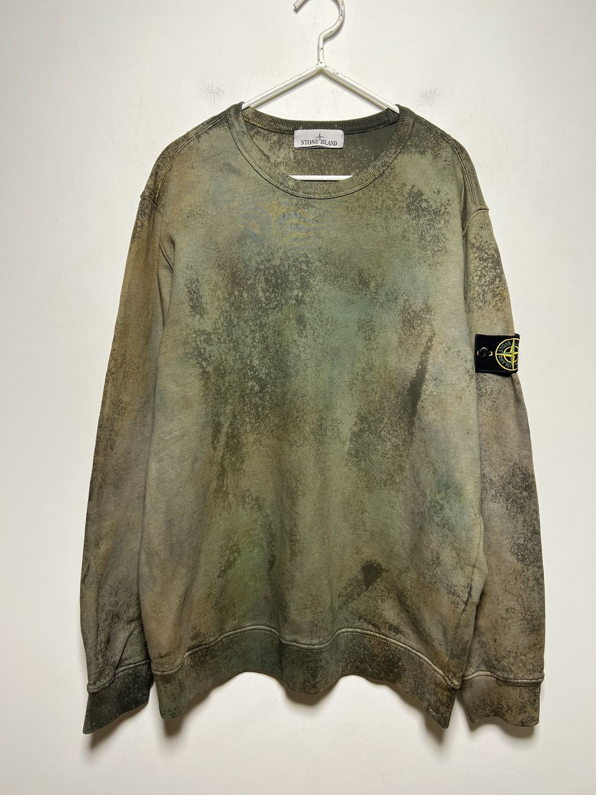 Stone Island Stone Island Hand Corrosion SS17 Sweatshirt | Grailed
