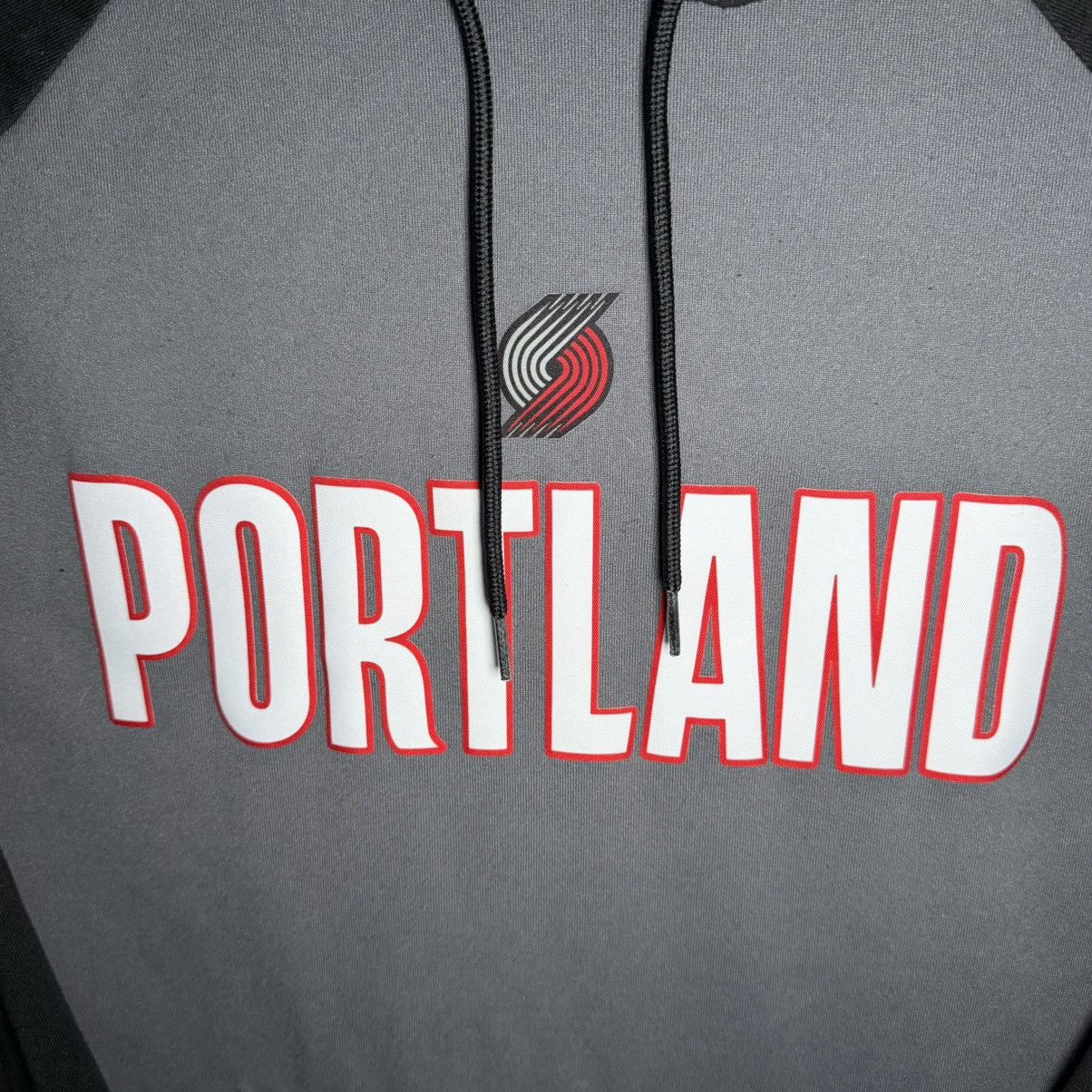 Adidas Portland Trail Blazers Adidas Hoodie Mens XL Gray Black NBA Size US XL / EU 56 / 4 - 2 Thumbnail