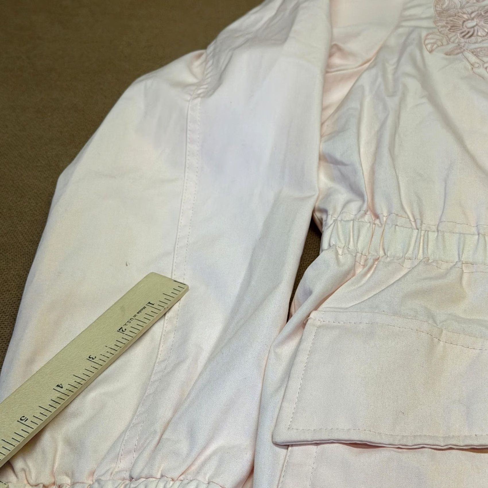 Mackintosh Mackintosh New England Jacket Womens XL Pink Floral Embroidered Hooded Anorak Size XL / US 12-14 / IT 48-50 - 3 Thumbnail