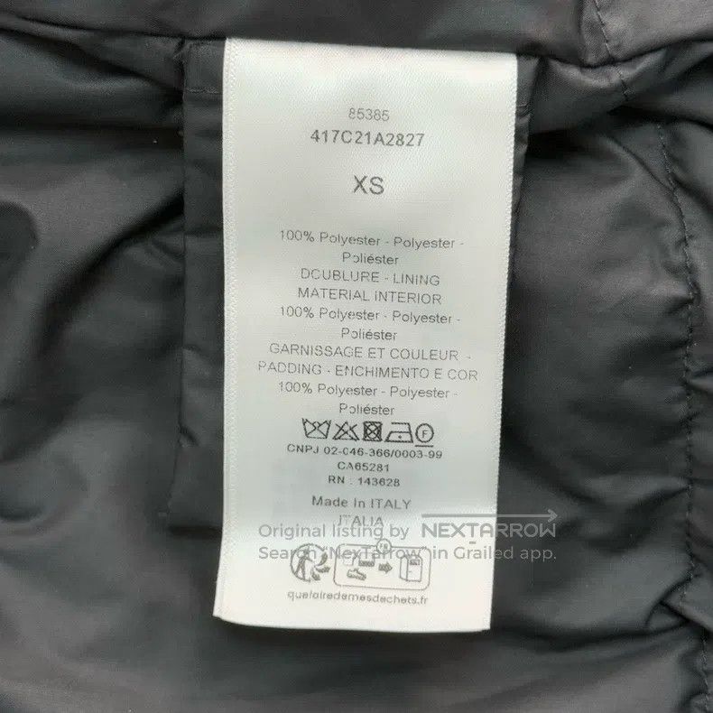 Dior Dior Black Embroidered Bee Hooded Down Jacket Size XS / US 0-2 / IT 36-38 - 6 Thumbnail