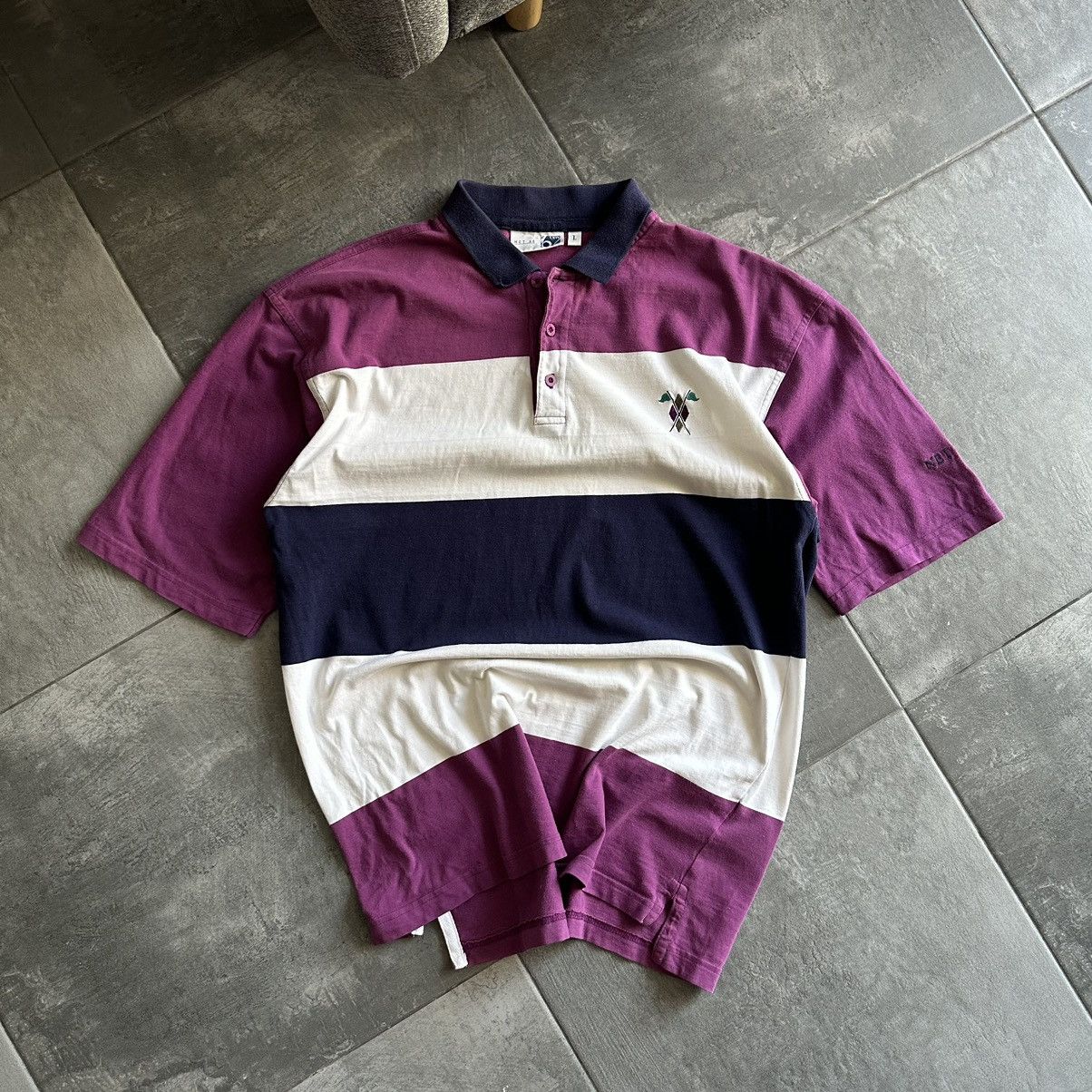 Japanese Brand × Vintage Vintage Japanese Style Polo Avantgarde Grunge Y2K 00s Size US L / EU 52-54 / 3 - 3 Thumbnail