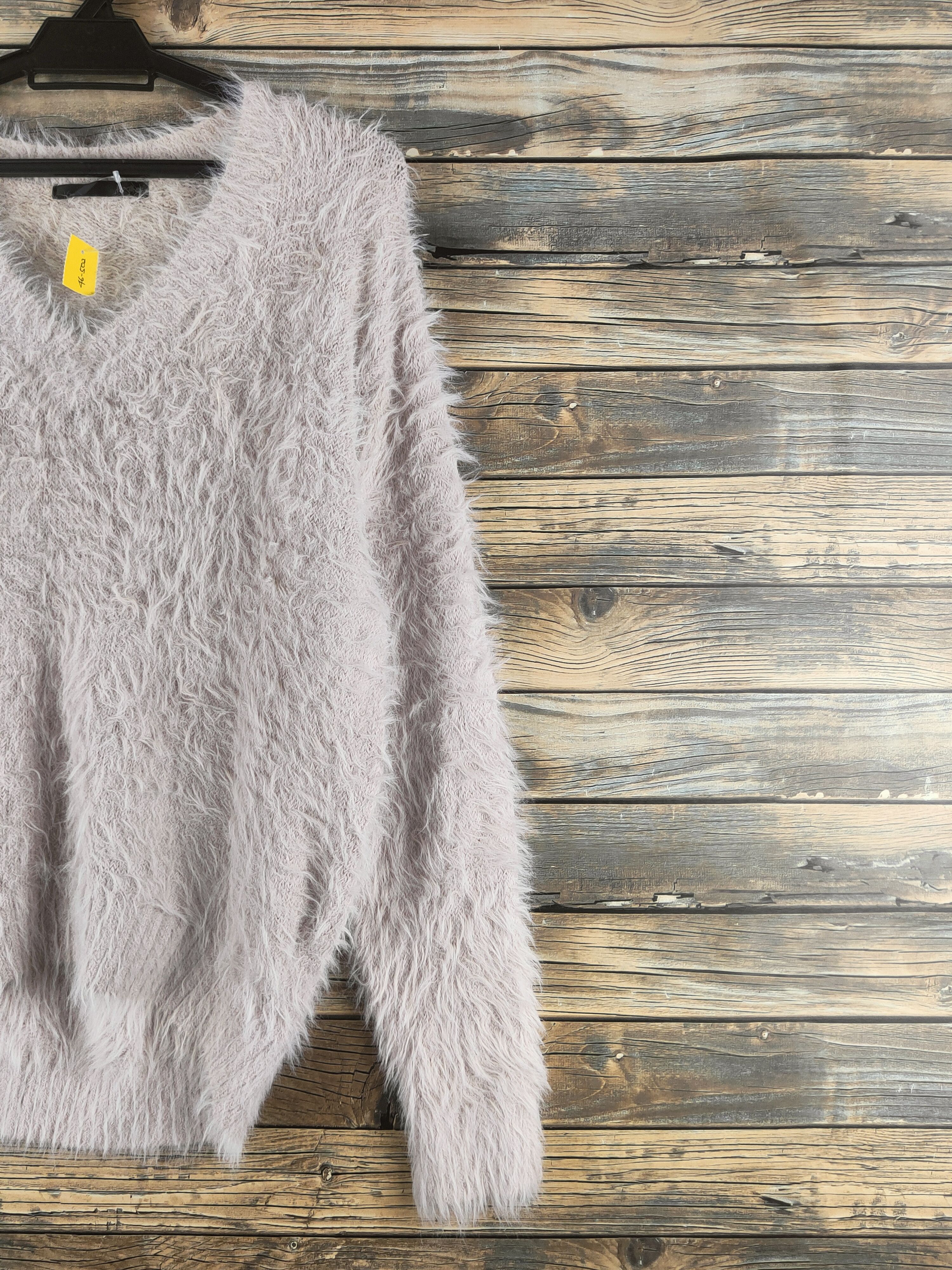 Japanese Brand DL Heather Light Peach Fur Mohair Knitwear #46-502 Size M / US 6-8 / IT 42-44 - 5 Thumbnail