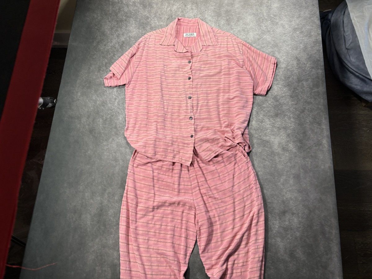 Vintage Vintage Pyjamas Matching Set Top & Pants Y2K Beachwear Suit Size 26" / US 2 / IT 38 - 10 Thumbnail