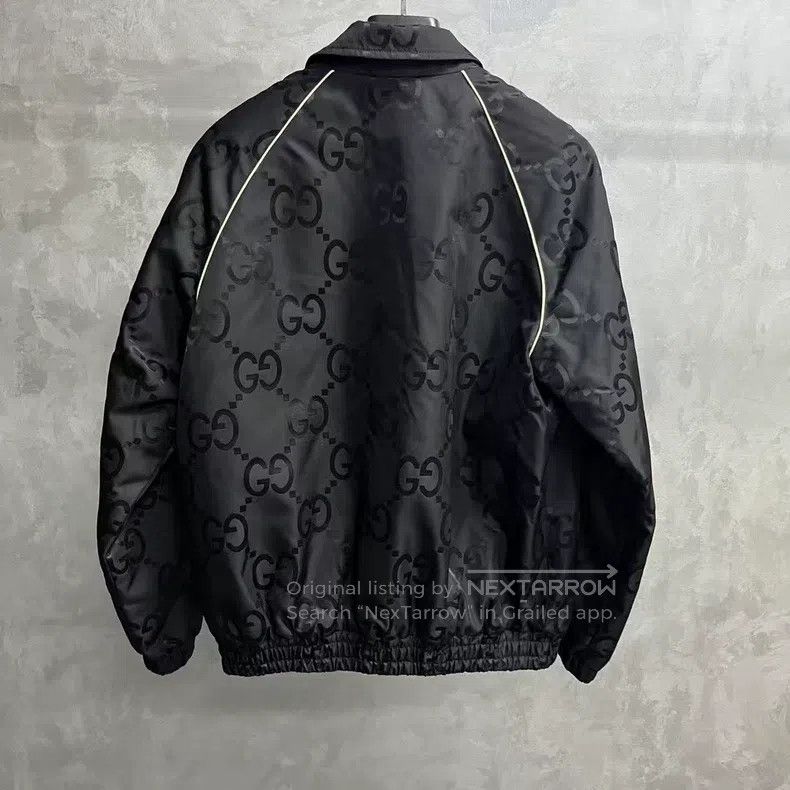 Gucci Gucci Black elastic lapel Logo embroidered printed jacket Size US S / EU 44-46 / 1 - 2 Thumbnail