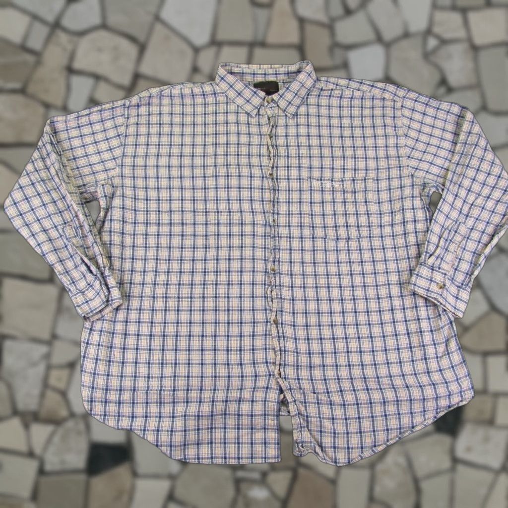 Fubu VINTAGE FUBU Shirt Mens 5XL Blue Yellow White Plaid Button-Up The Collection Hip Hop Y2K Casual Mens 5XL Blue Size US L / EU 52-54 / 3 - 1 Thumbnail