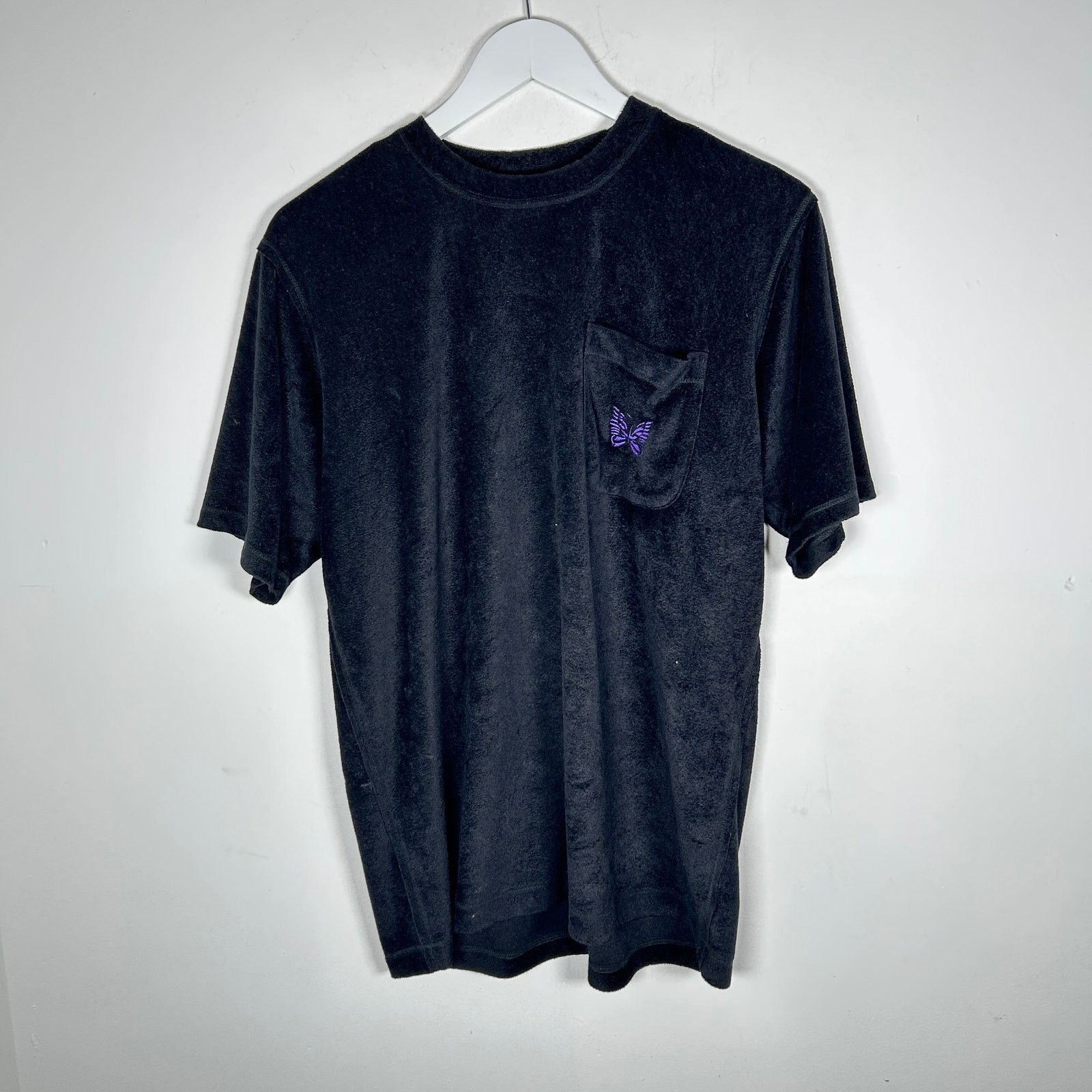 Needles Needles Black Towel Logo Pocket T-Shirt Size S Size US S / EU 44-46 / 1 - 1 Thumbnail
