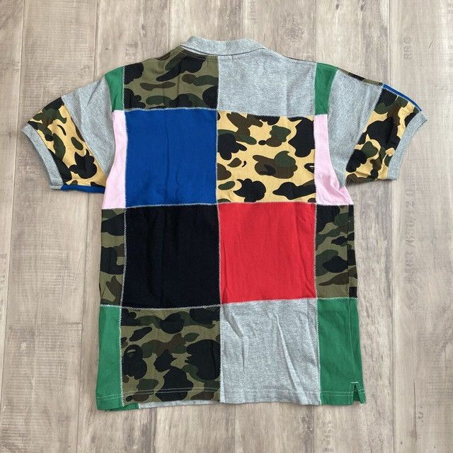 Bape BAPE CAMO Patchwork Polo Shirt a bathing ape Size US L / EU 52-54 / 3 - 2 Thumbnail