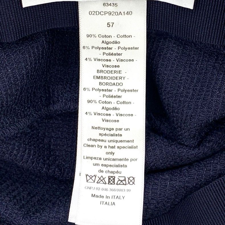 Dior Dior Dark blue logo letter embroidery cotton casual newspa Size ONE SIZE - 9 Thumbnail