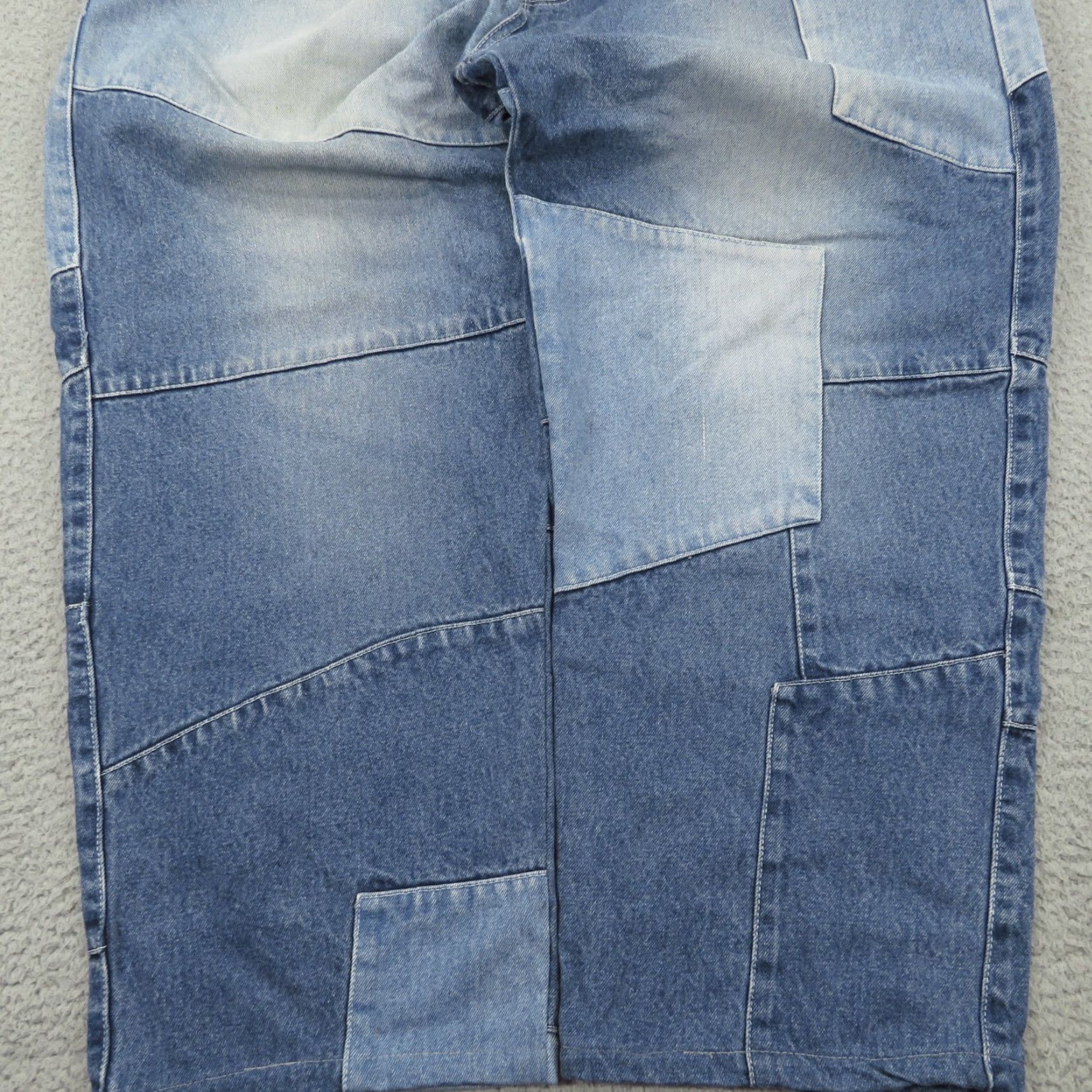 VIBE VIBES Baggy Jeans Mens 40 Y2K Patchwork Skater Grunge Wide 10 Leg Opening Pipes VIBES Jeans Size US 40 / EU 56 - 5 Thumbnail