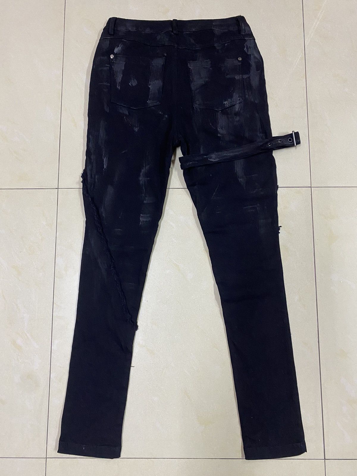 14th Addiction × Japanese Brand × Yasuyuki Ishii Punk🔥Devil Fashion Bondage Denim Size 28" / US 6 / IT 42 - 7 Thumbnail
