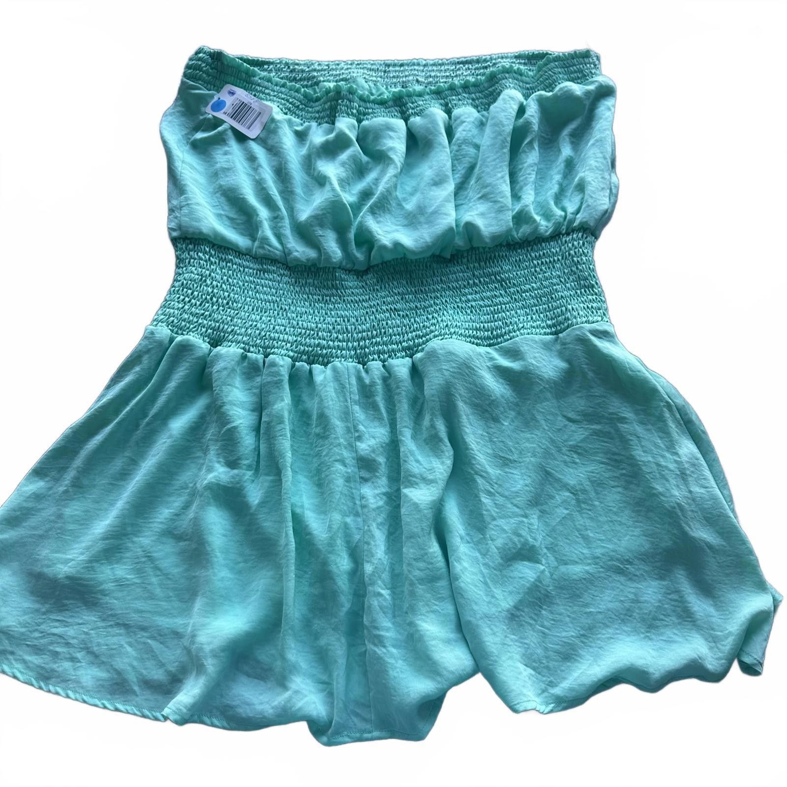 Designer Mint Green Strapless Summer romper Size 42" / US 20 - 1 Preview