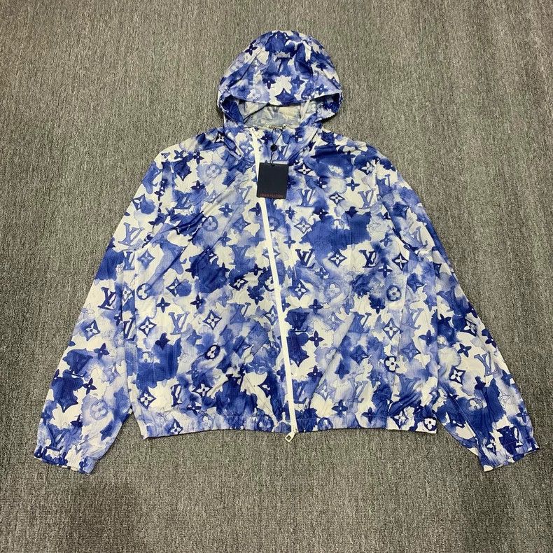 Louis Vuitton Blue ink presbyopia full print assault jacket