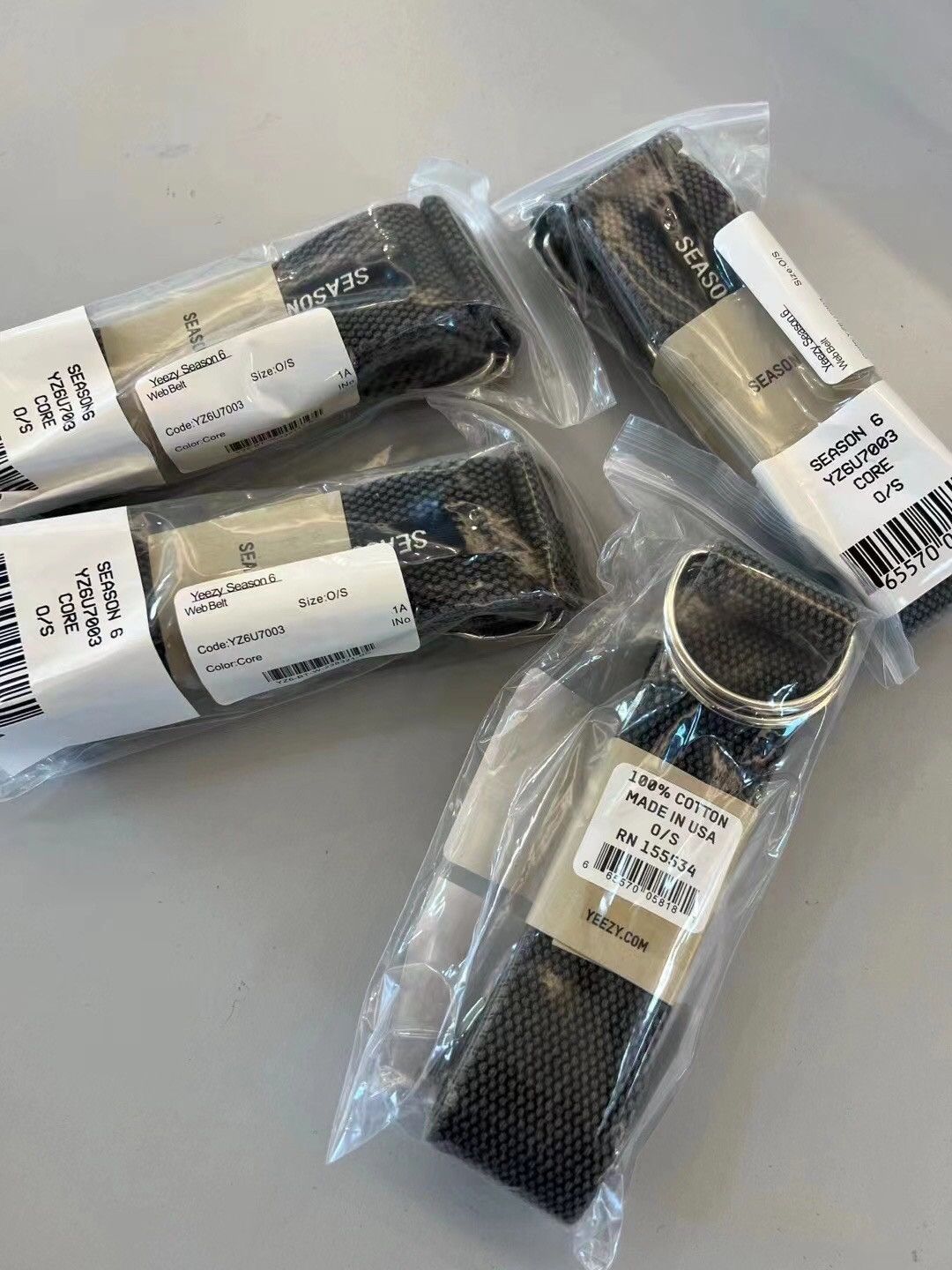 Yeezy Season 6 Core Web Belt Size ONE SIZE - 1 Thumbnail