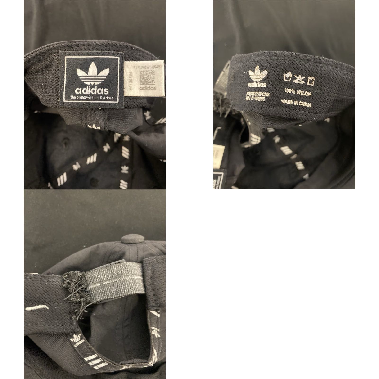 Adidas VINTAGE Adidas Baseball Cap One Size Men Faded Black Adjustable Lightweight Breathable Packable Logo Mercedes Benz College Sports Casual Hat Size ONE SIZE - 8 Thumbnail