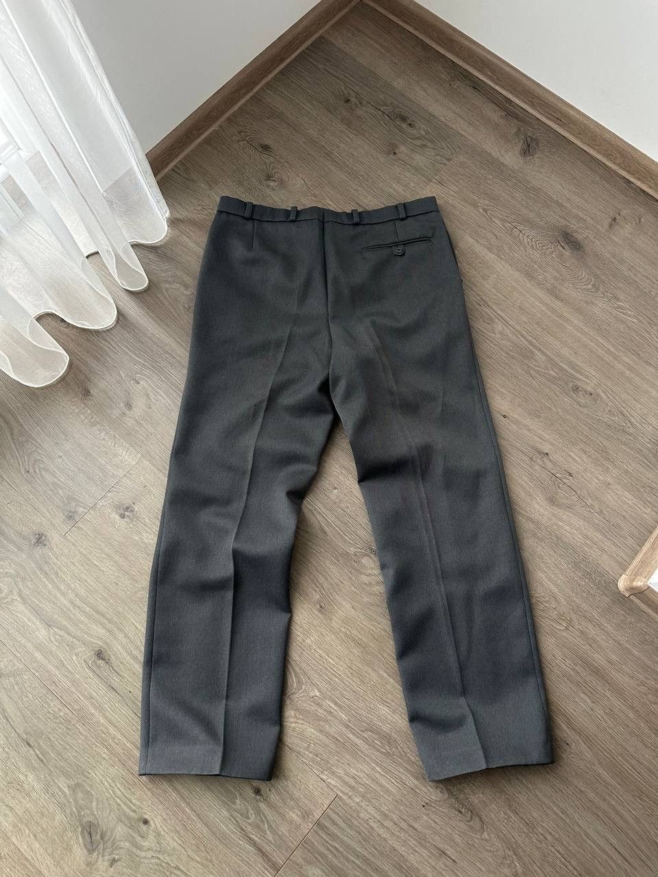 Japanese Brand × Vintage Vintage Antique Japanese Gray Wool Straight Pipes Pants Size 38R - 13 Thumbnail
