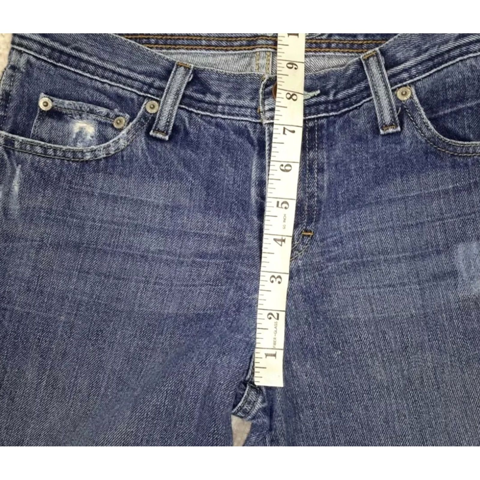 American Eagle Outfitters VINTAGE American Eagle Outfitters Favorite Flare Jeans Women's Size 2 Regular 28 in Denim Blue Cotton Embroidered 31 in Inseam Size 26" / US 2 / IT 38 - 2 Thumbnail