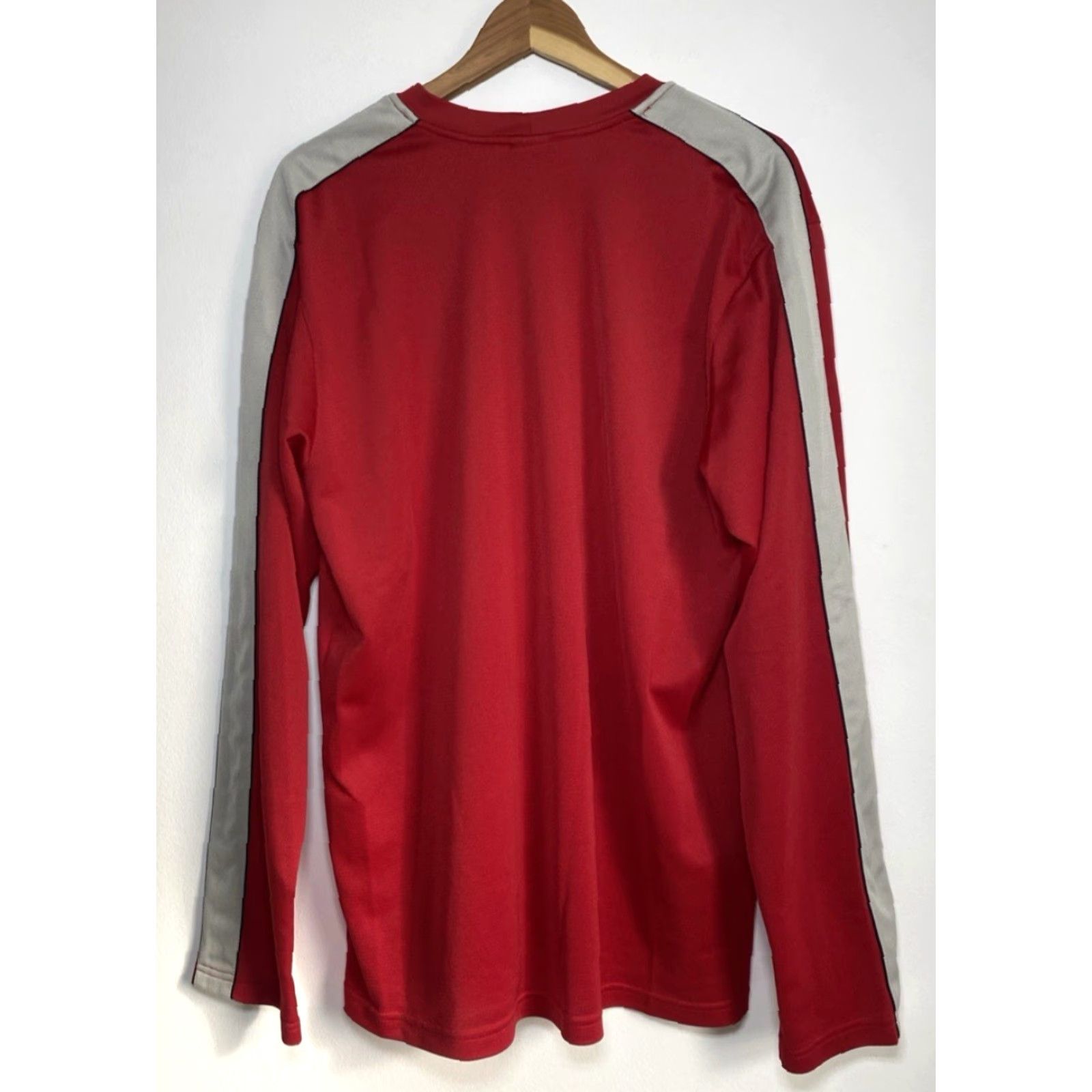 Nike VINTAGE Nike Air Long Sleeve Shirt Mens 2XL Red Solid Pullover Crew Neck Activewear 249270-648 Size US XXL / EU 58 / 5 - 3 Thumbnail