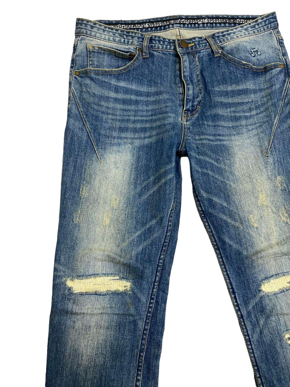 Number (N)ine 🔥NUMBER NINE PATCHWORKS PAINTER DENIM Size US 33 - 3 Thumbnail