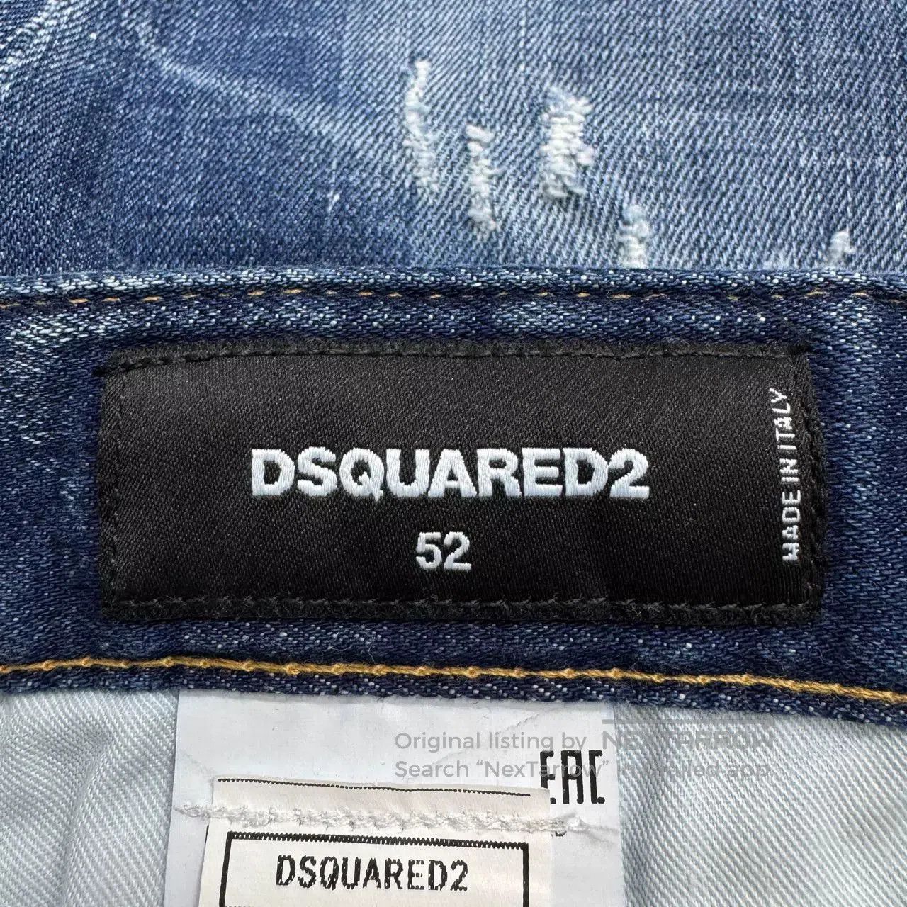Dsquared2 DSQUARED2 Cuffed Distressed Jeans. Size US 31 - 2 Thumbnail