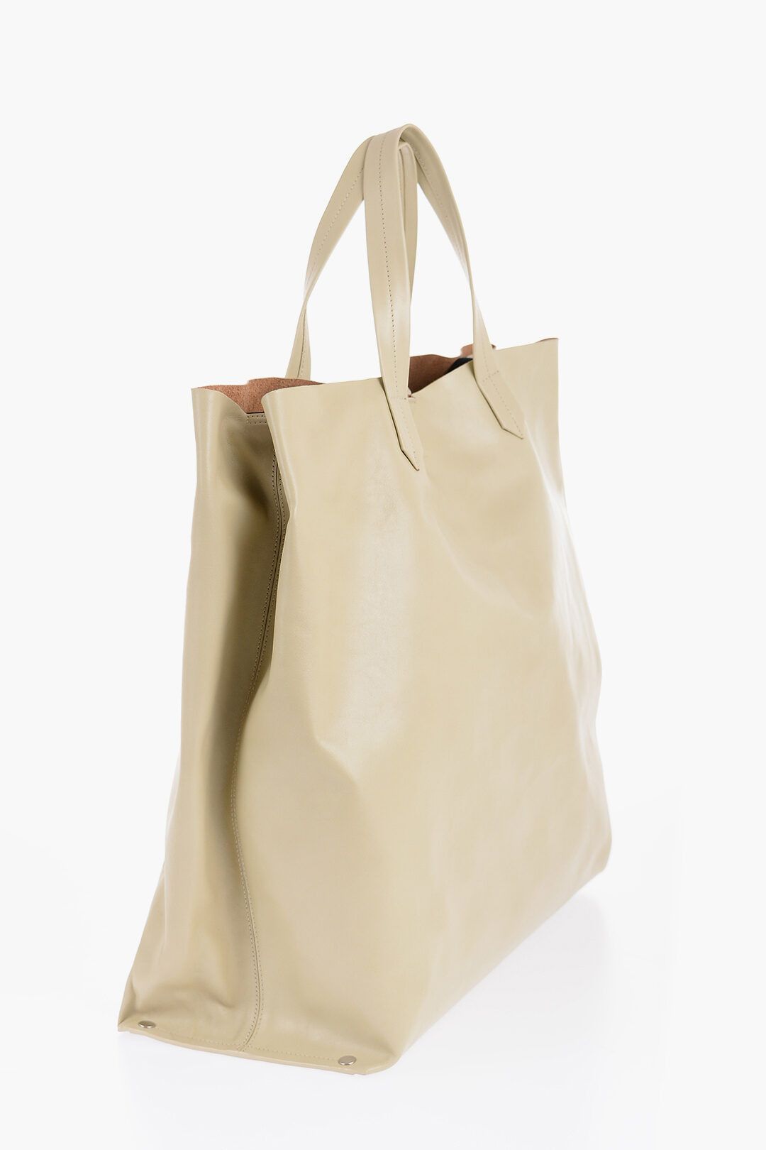 Jil Sander og1mm0625 Size: OS / Leather Tape Shopping Bag in Beige Size ONE SIZE - 2 Thumbnail