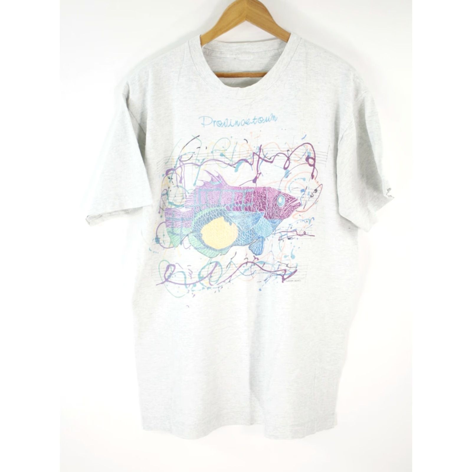 Vintage VINTAGE Unbranded T-Shirt Gray Short Sleeve Crew Neck 21 Chest 28 Length L/XL Adult Men Mens Shirt 90s Graphic Print Size US XXL / EU 58 / 5 - 2 Thumbnail