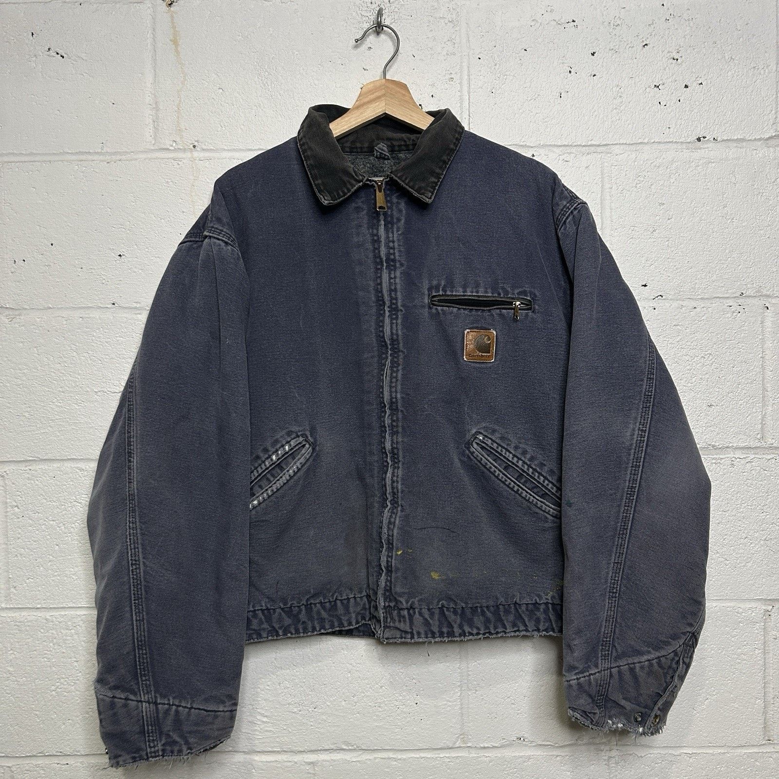 Vintage Carhartt Blanket-Lined Detroit Jacket “Petrol” J64