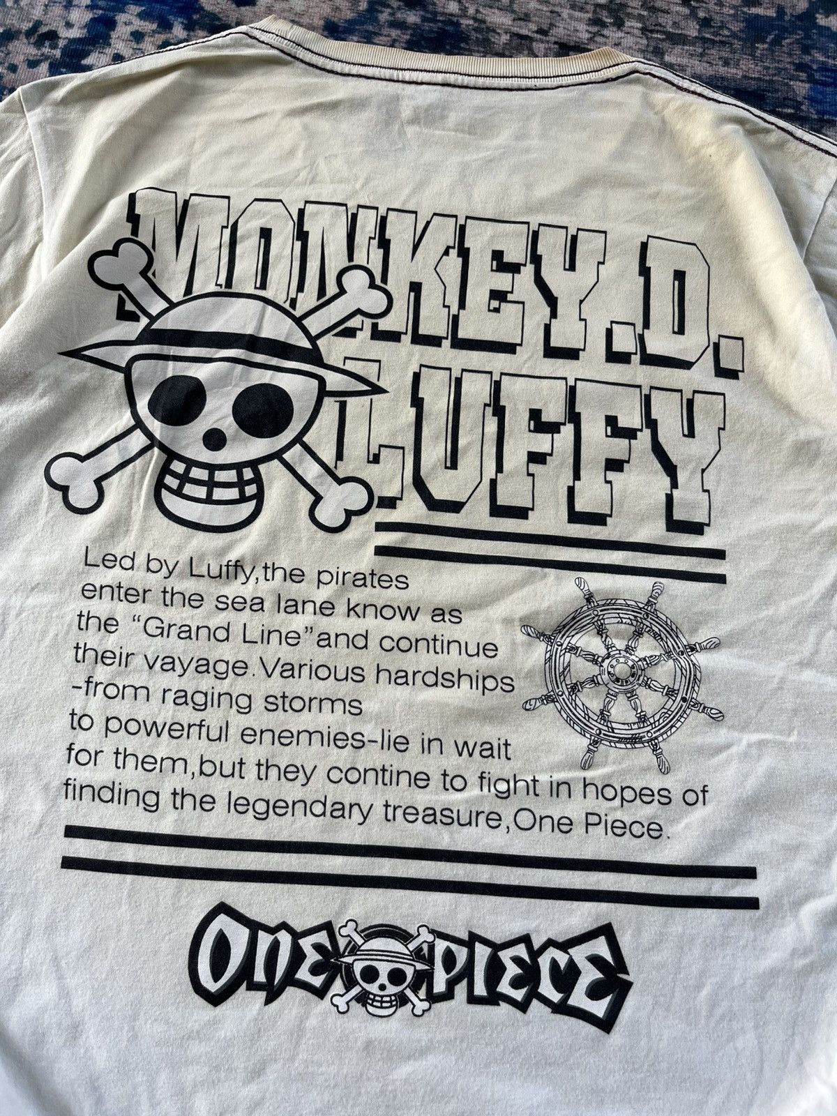 Anime × Japanese Brand × One Piece STEALS One Piece Monkey D Luffy Double Side Print Tees Size US L / EU 52-54 / 3 - 7 Thumbnail