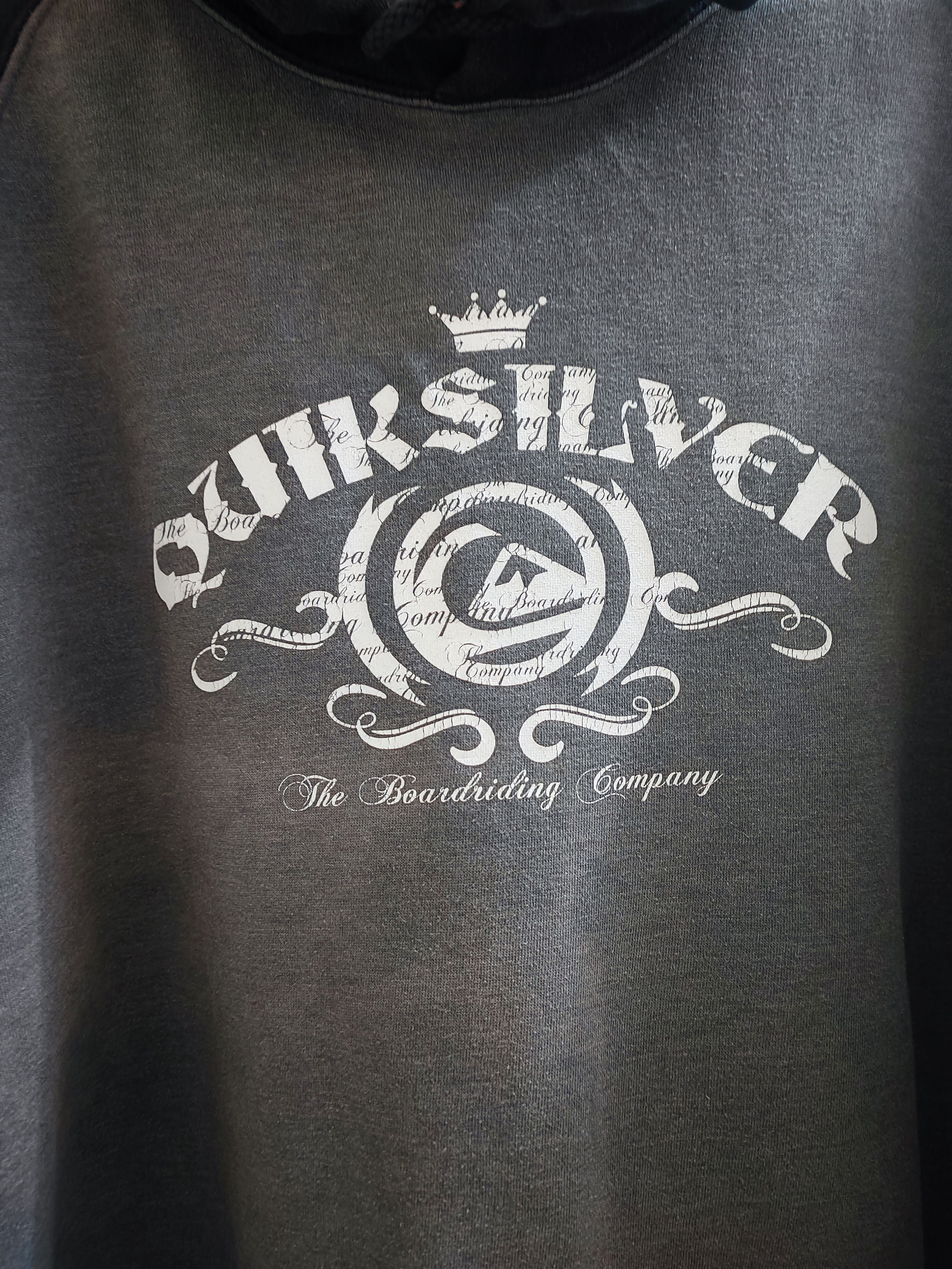 Quiksilver × Vintage Vintage Y2K Quiksilver Skate Sunfaded Baggy Boxy Hoodie Size US L / EU 52-54 / 3 - 2 Thumbnail