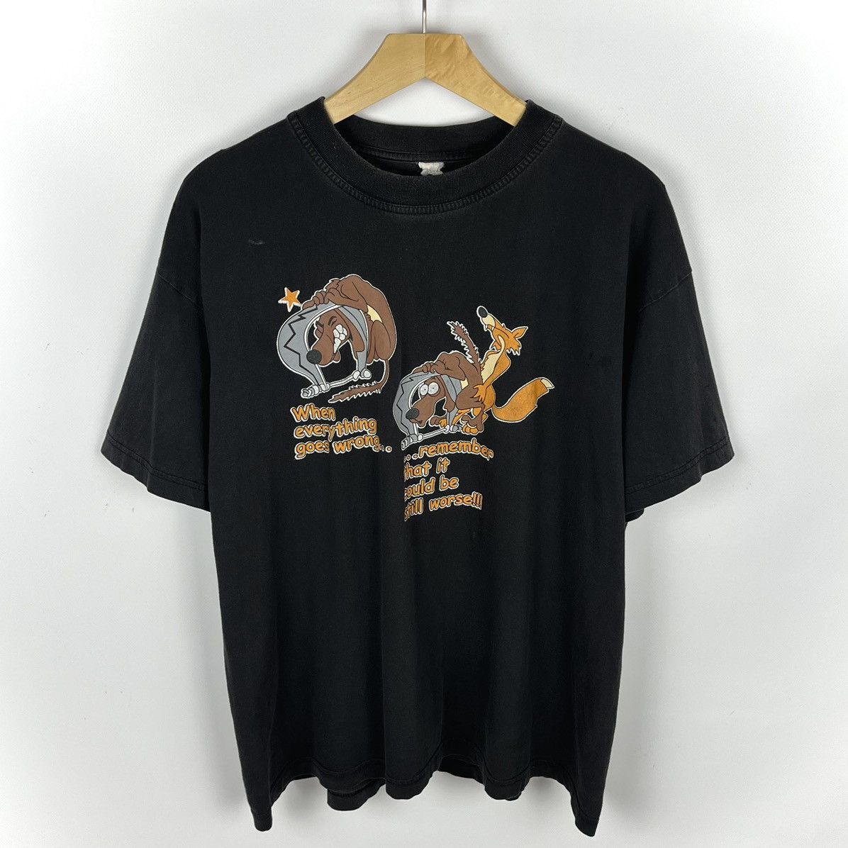 Vintage Vintage Dog in Trap adult humor y2k sex graphic tee 90’s Size US M / EU 48-50 / 2 - 1 Thumbnail