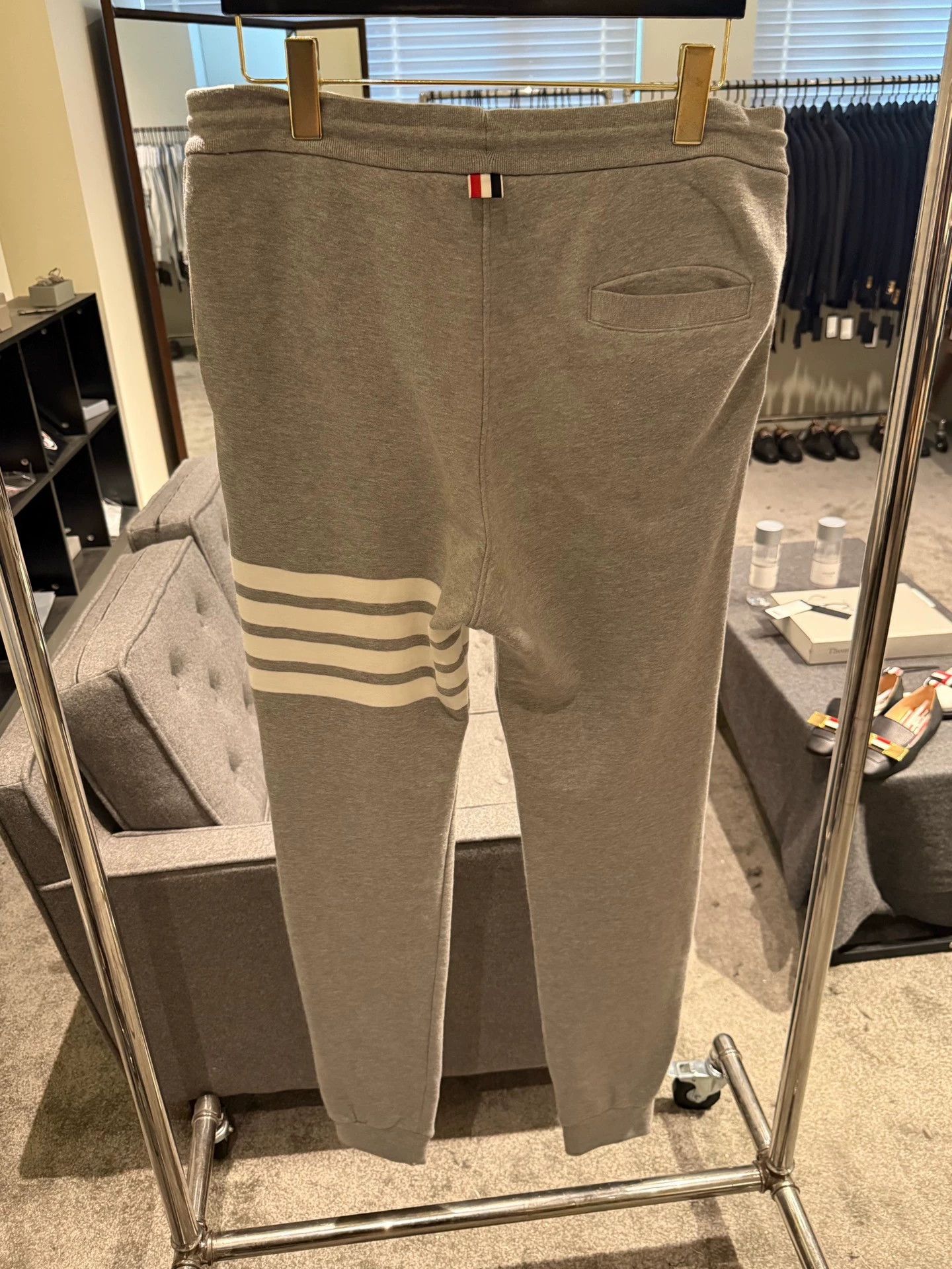 Thom Browne Thom Browne 4-Bar Track Pants Light Gray Size 2 Size US 32 / EU 48 - 2 Thumbnail