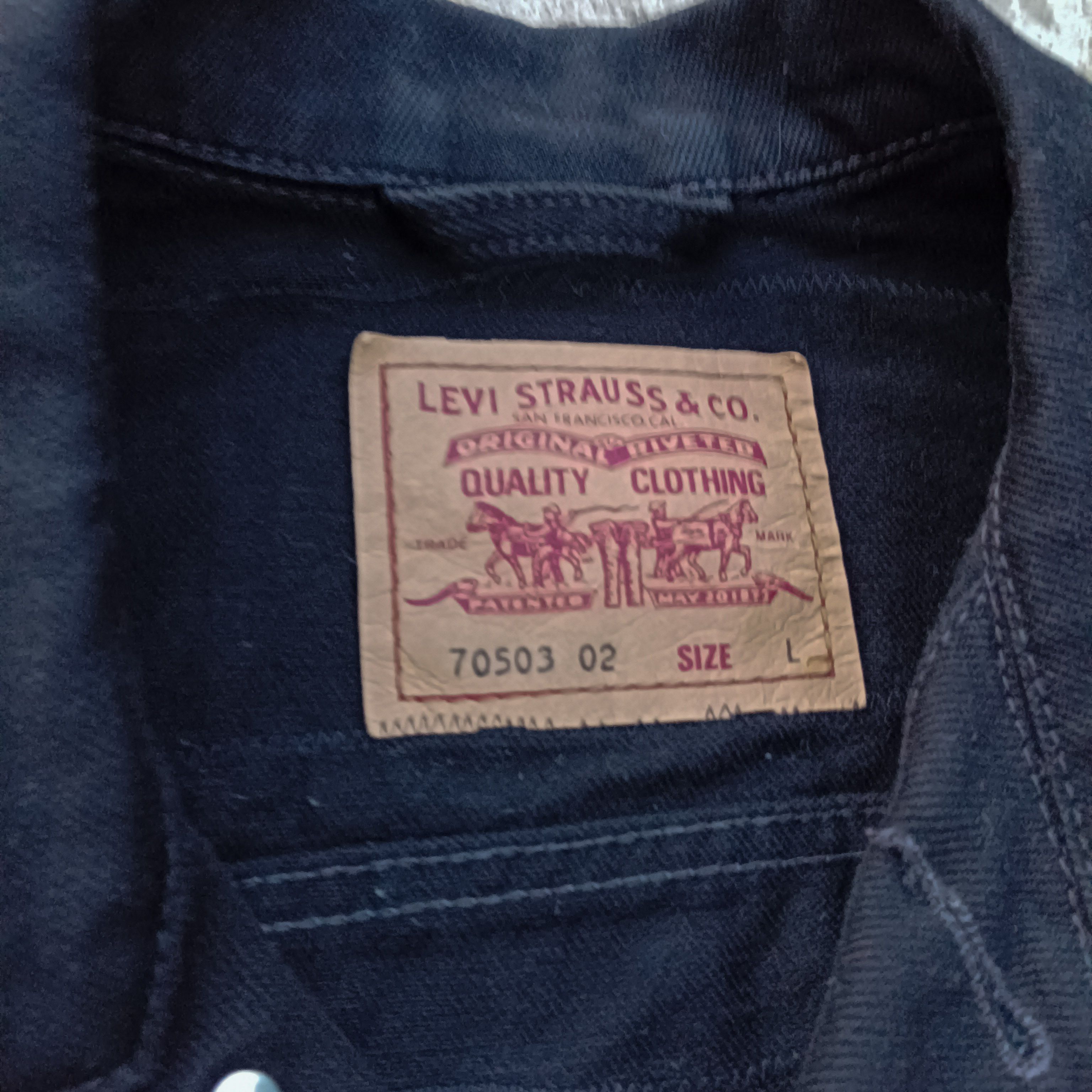 Band Tees × Levi's × Vintage levis punk patches battle vest angry youth Size US L / EU 52-54 / 3 - 4 Thumbnail