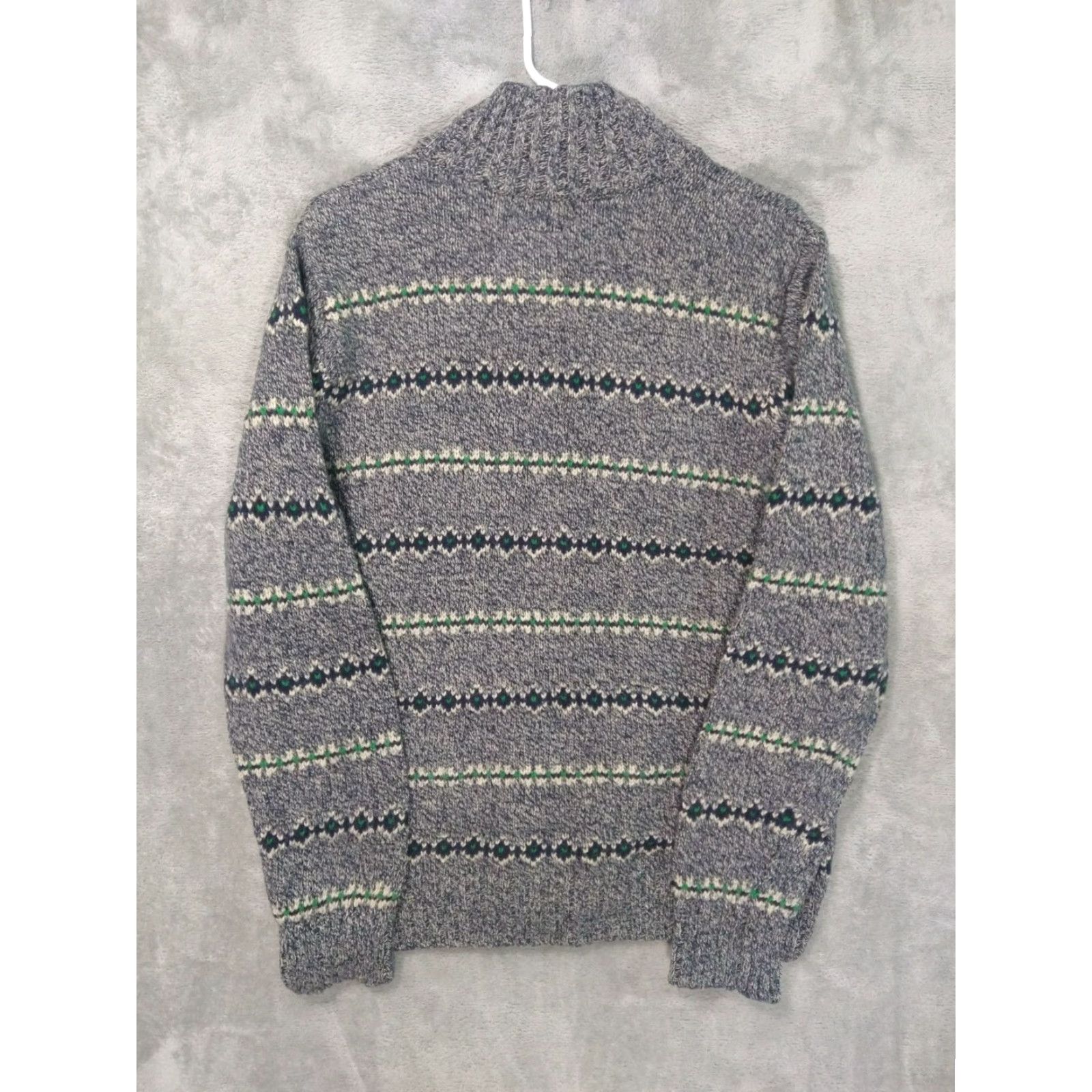 Vintage American Eagle Sweater Mens Large Gray Henley Rabbit Hair Blend Pullover Size US L / EU 52-54 / 3 - 2 Thumbnail