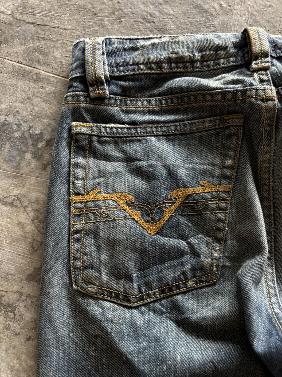 Diesel DIESEL distressed jeans rusty wash splatter punk grunge goth Size US 29 - 18 Thumbnail