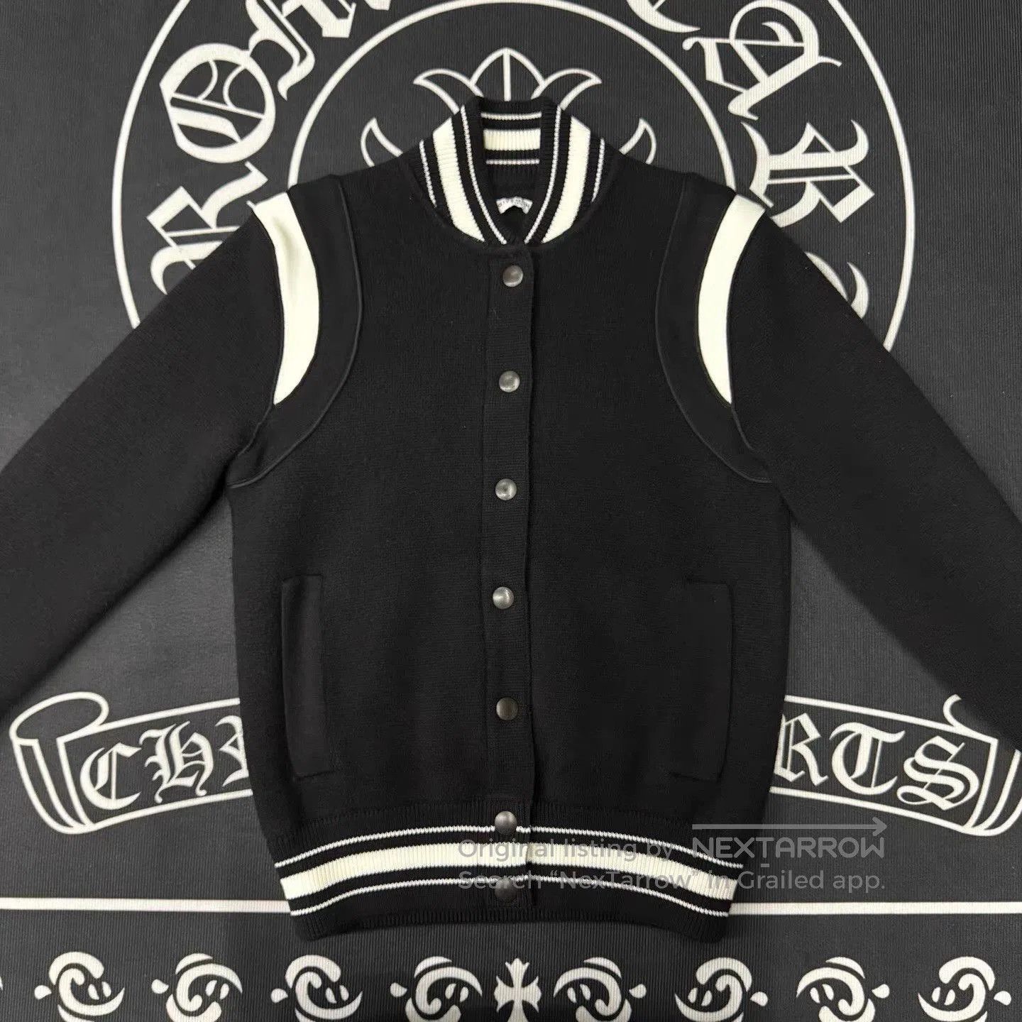 Givenchy Black Varsity Bomber Jacket with White Accents XS. Size US XS / EU 42 / 0 - 1 Thumbnail