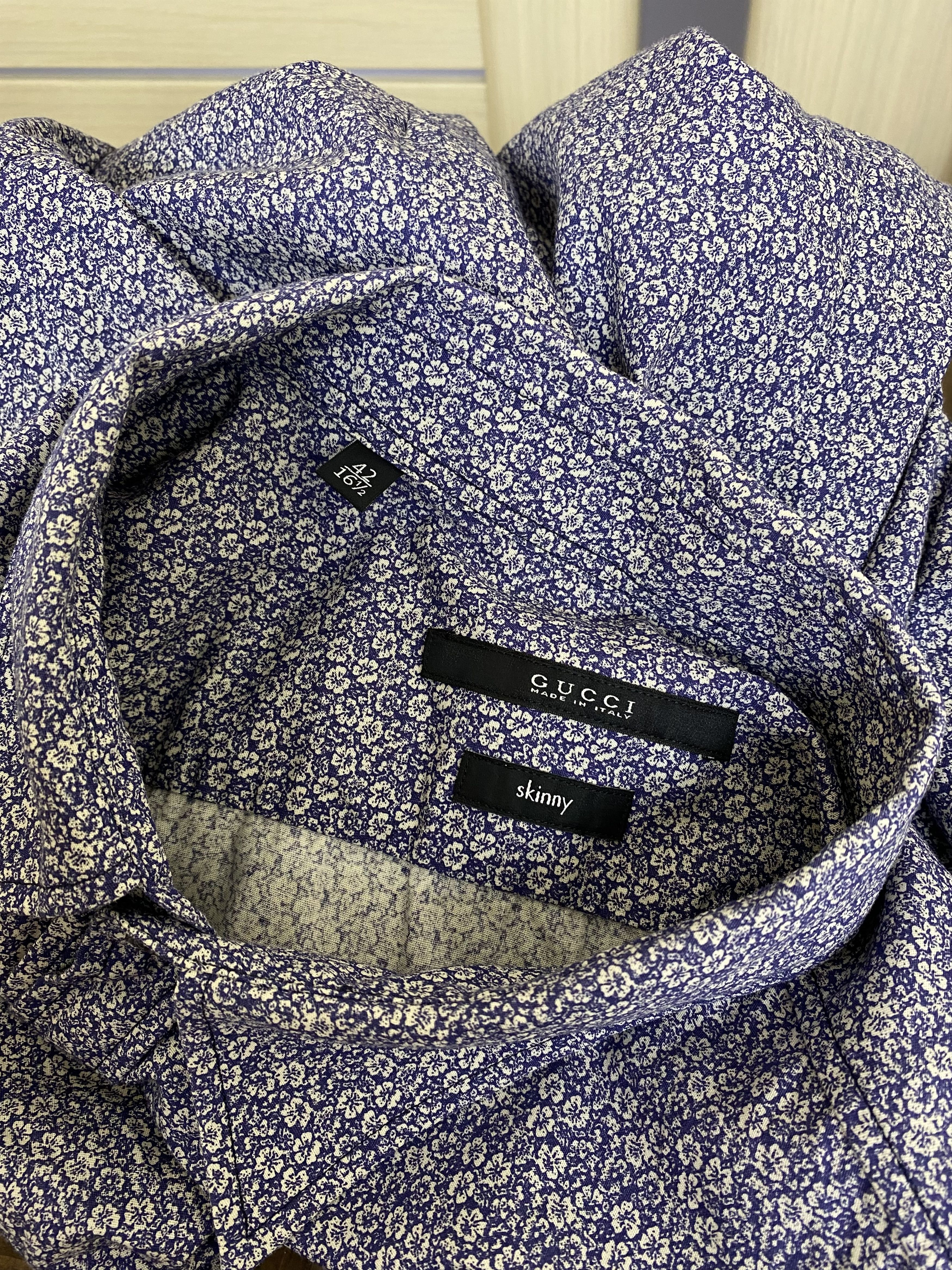 Gucci Vintage Gucci flowers print classic shirt size m Size US M / EU 48-50 / 2 - 9 Thumbnail