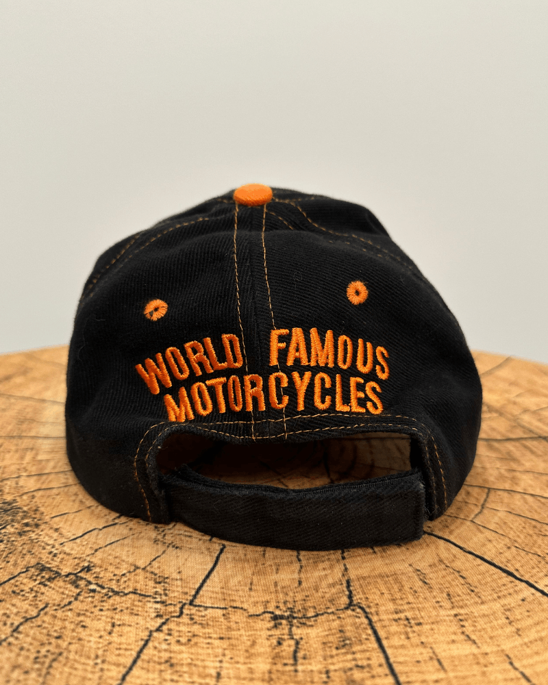 Harley Davidson Vintage Harley Davidson Motorcycles Logo Strap Back Cap Hat Size ONE SIZE - 5 Thumbnail