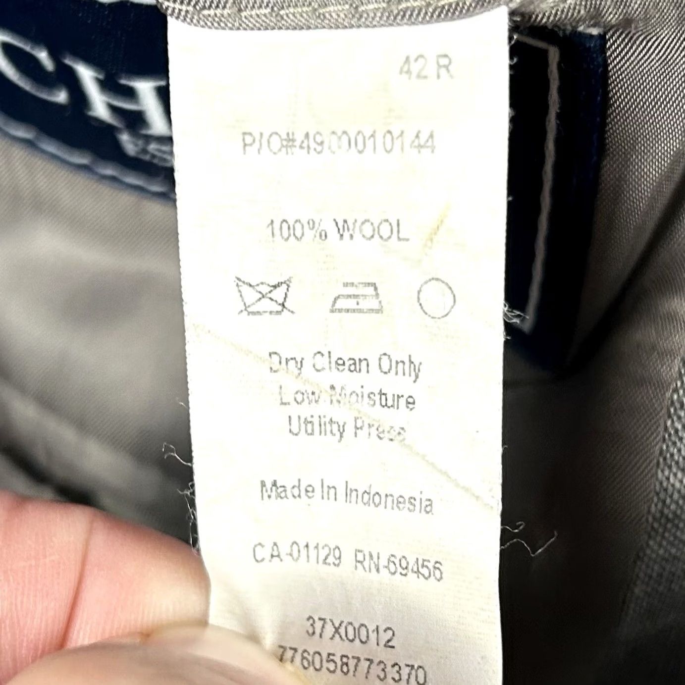 Chaps Chaps Sport Coat 42R Gray Wool Two Button Lined Vented Size US XS / EU 42 / 0 - 4 Thumbnail