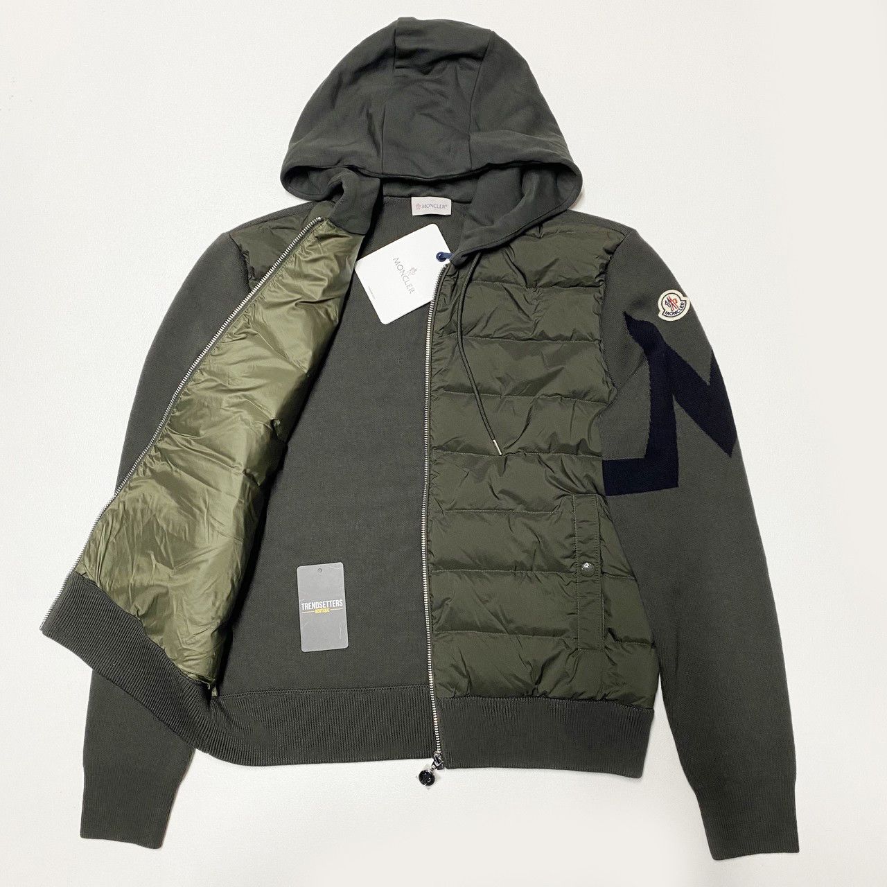 Moncler Moncler tricot hooded padded cardigan mens size M sweater Size US M / EU 48-50 / 2 - 2 Thumbnail