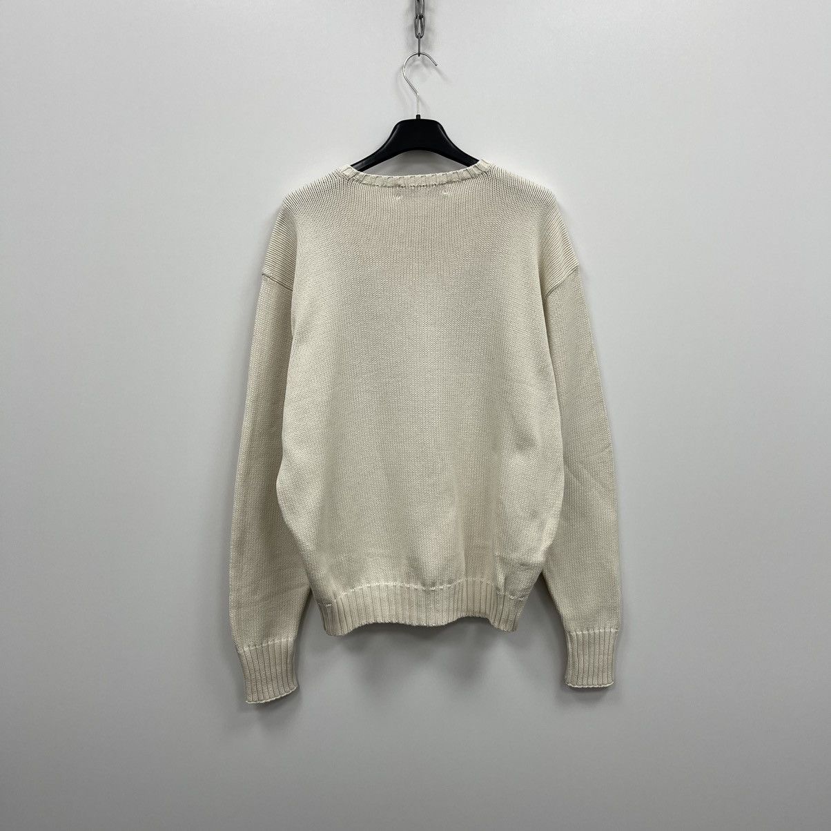 Polo Ralph Lauren Polo by Ralph Lauren Cotton Knit Vintage Sweater White Size US L / EU 52-54 / 3 - 3 Thumbnail