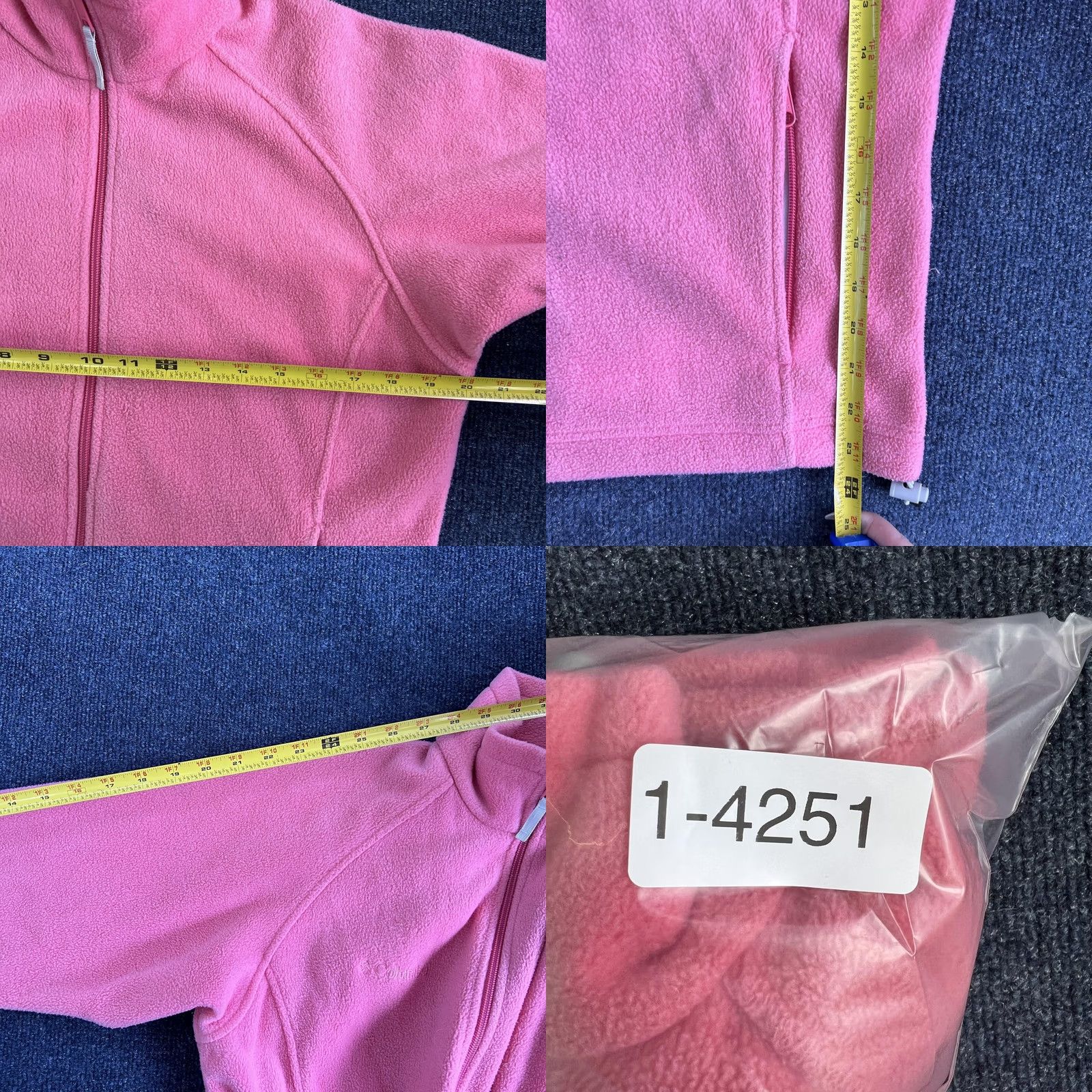 Pinko Columbia Fleece Jacket Womens Small Pink Full Zip Pockets Outdoor Size S / US 4 / IT 40 - 8 Thumbnail
