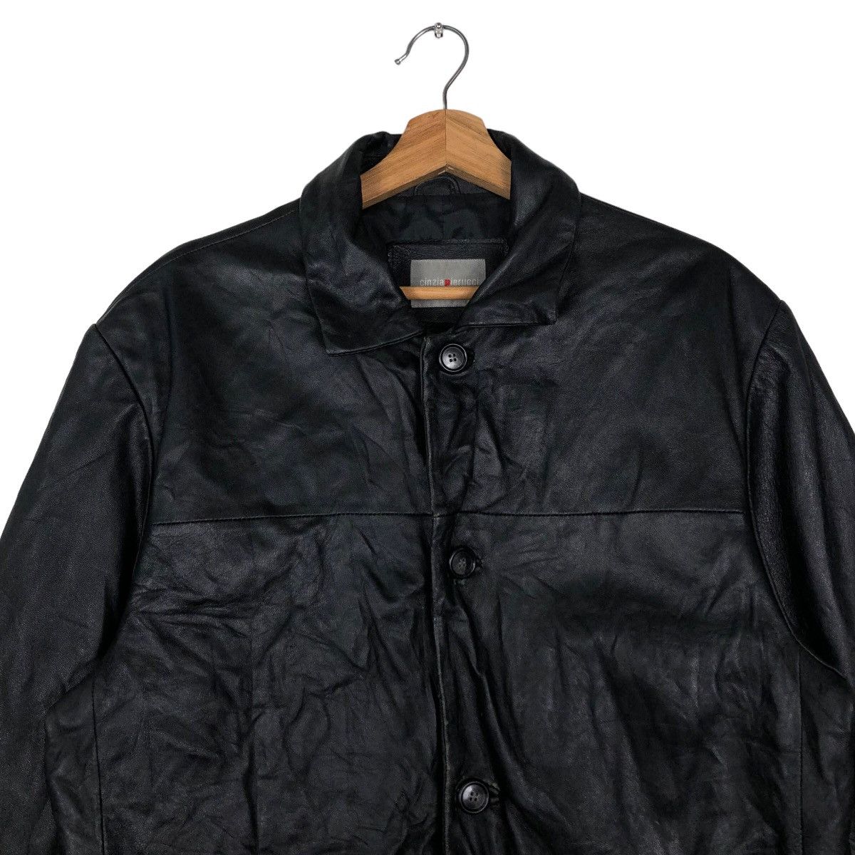 Japanese Brand 🔥Vtg Genuine Leather Jacket Biker Cinzia Pierucci Japan Size US L / EU 52-54 / 3 - 3 Thumbnail