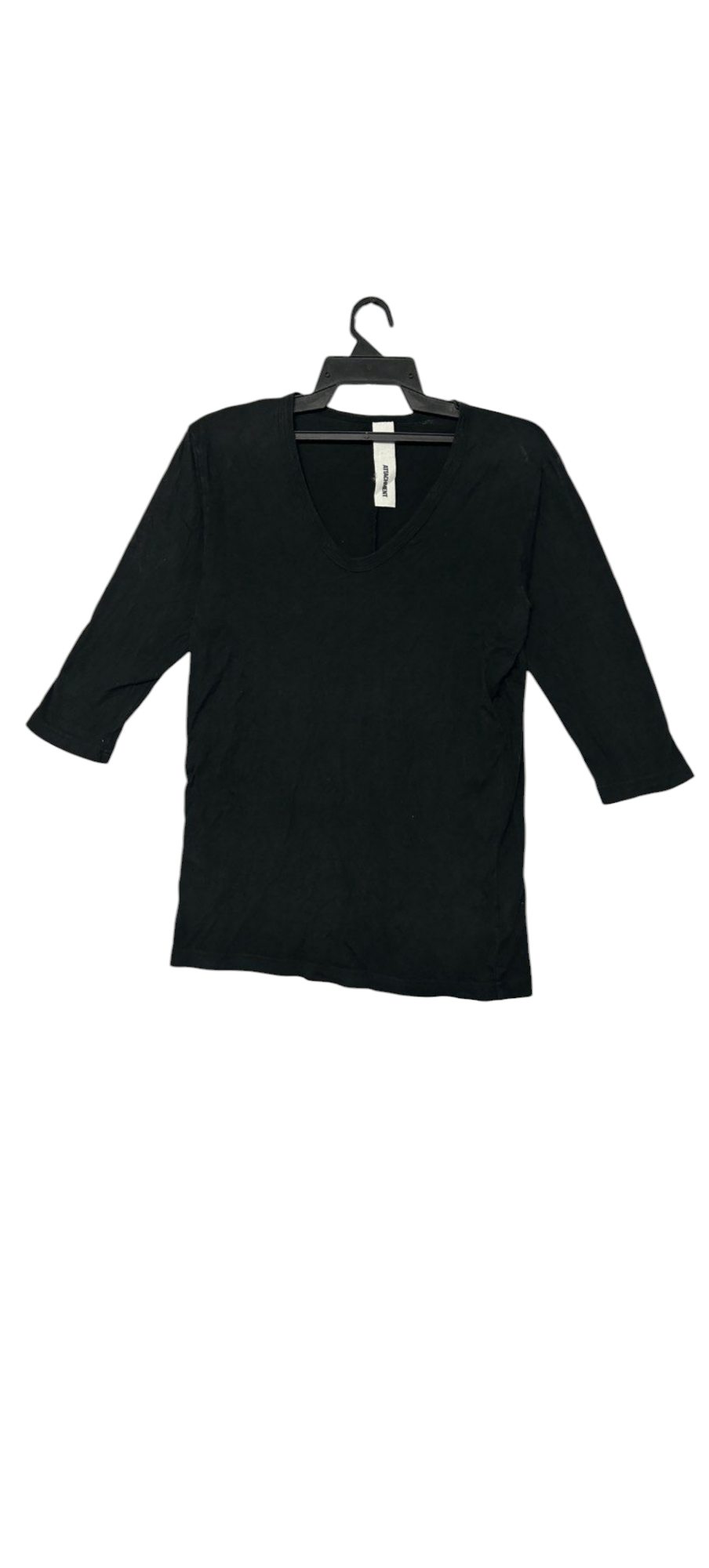 Attachment ATTACHMENT Japan Plain V Neck Raglan 3Quarter Sleeve T Shirt Size M / US 6-8 / IT 42-44 - 1 Thumbnail