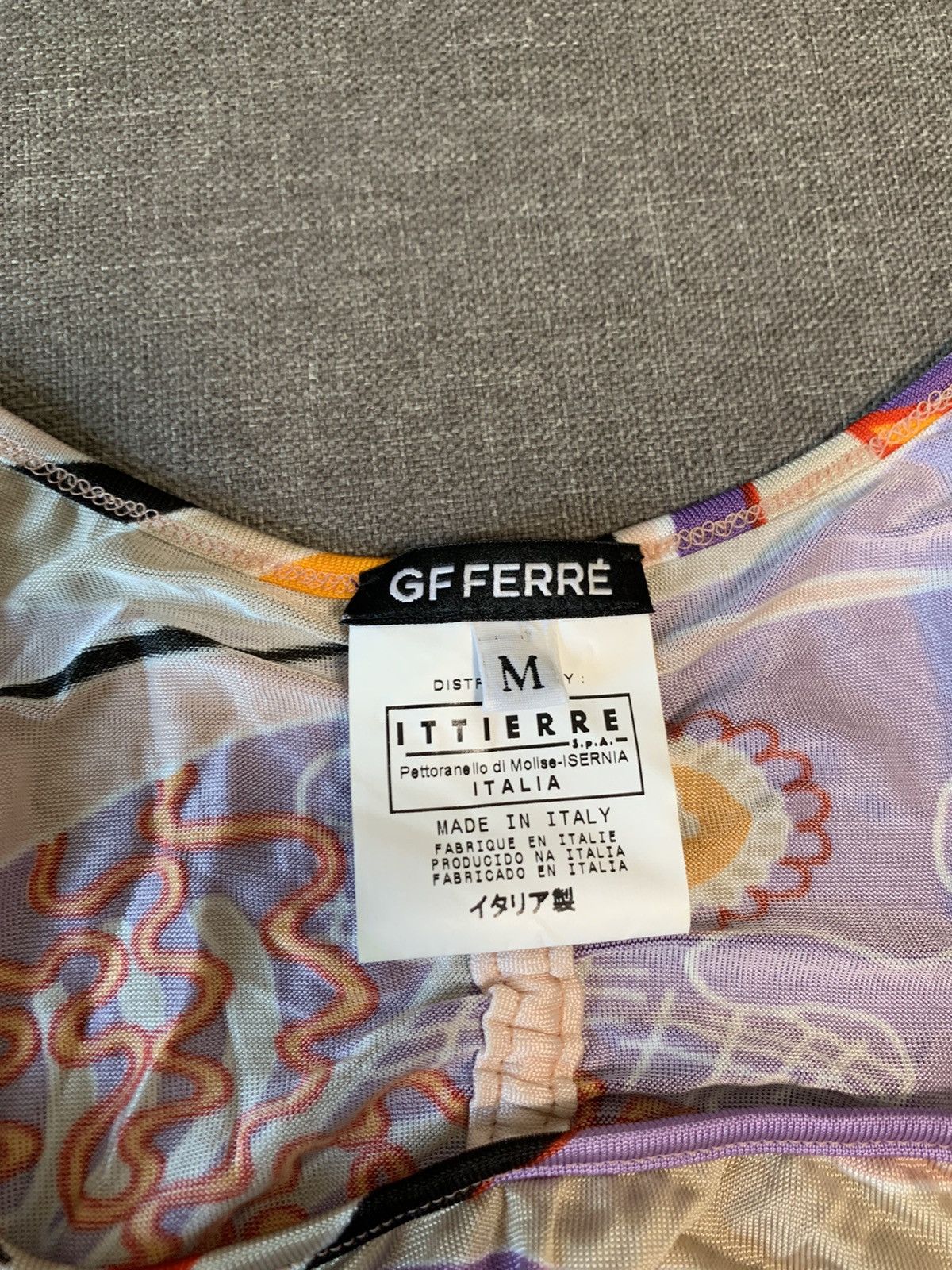 GF Ferre × Vintage GF Ferre multicolour Tank Top Long Sleeve Size M / US 6-8 / IT 42-44 - 3 Thumbnail