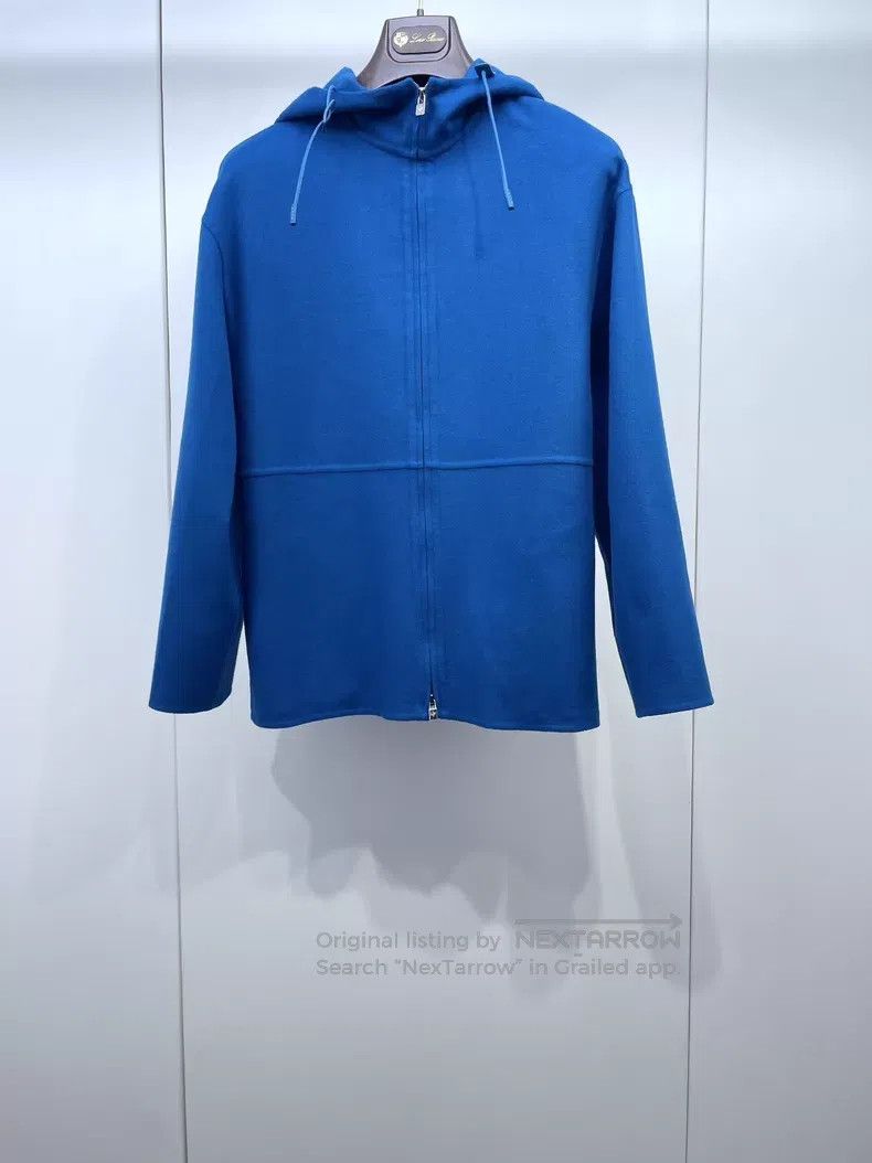 Loro Piana Loro Piana Solid color cashmere zipper hooded jacket. Size XS / US 0-2 / IT 36-38 - 1 Thumbnail