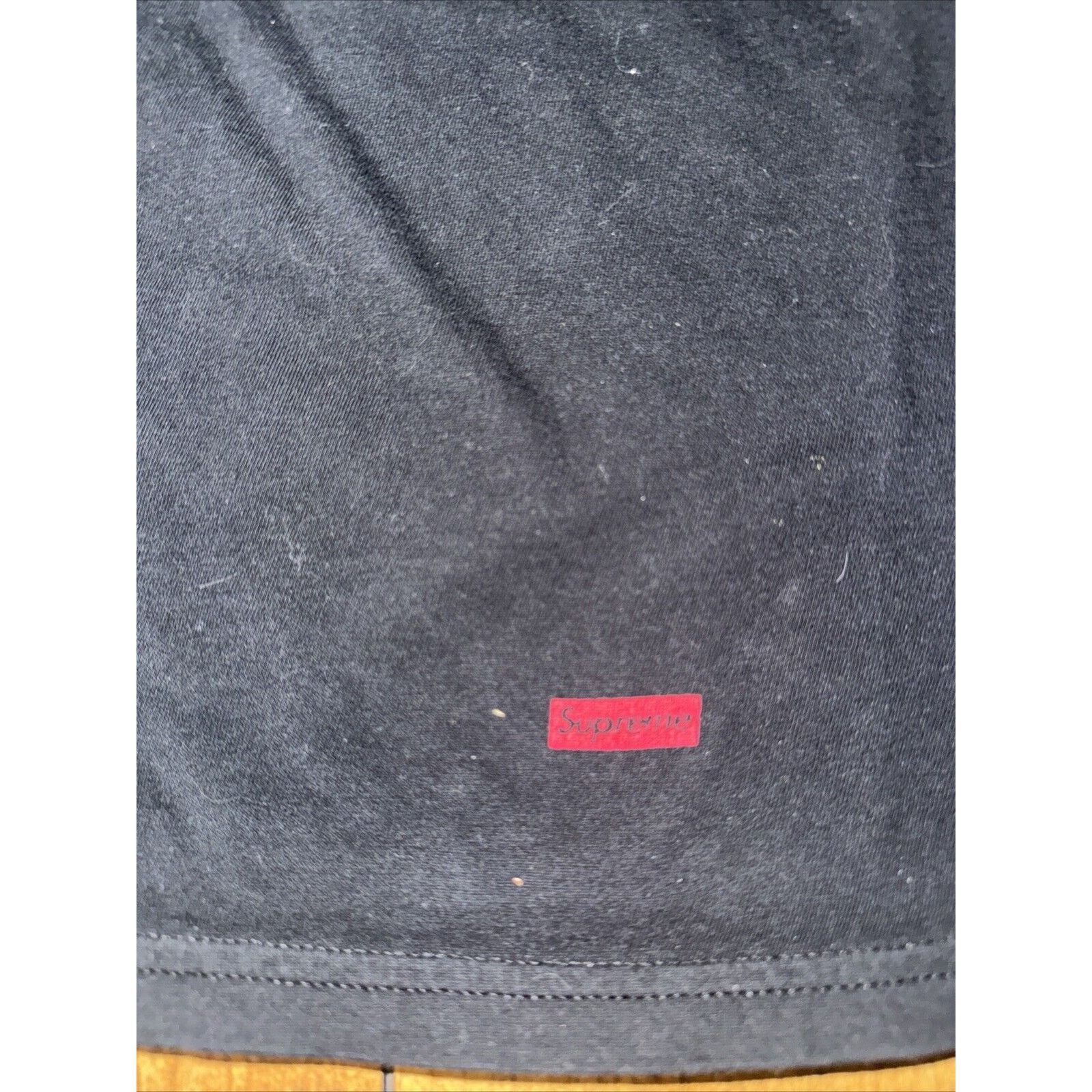 Hanes × Supreme Hanes Supreme T-Shirt Black Medium 18x25 Size US M / EU 48-50 / 2 - 2 Thumbnail