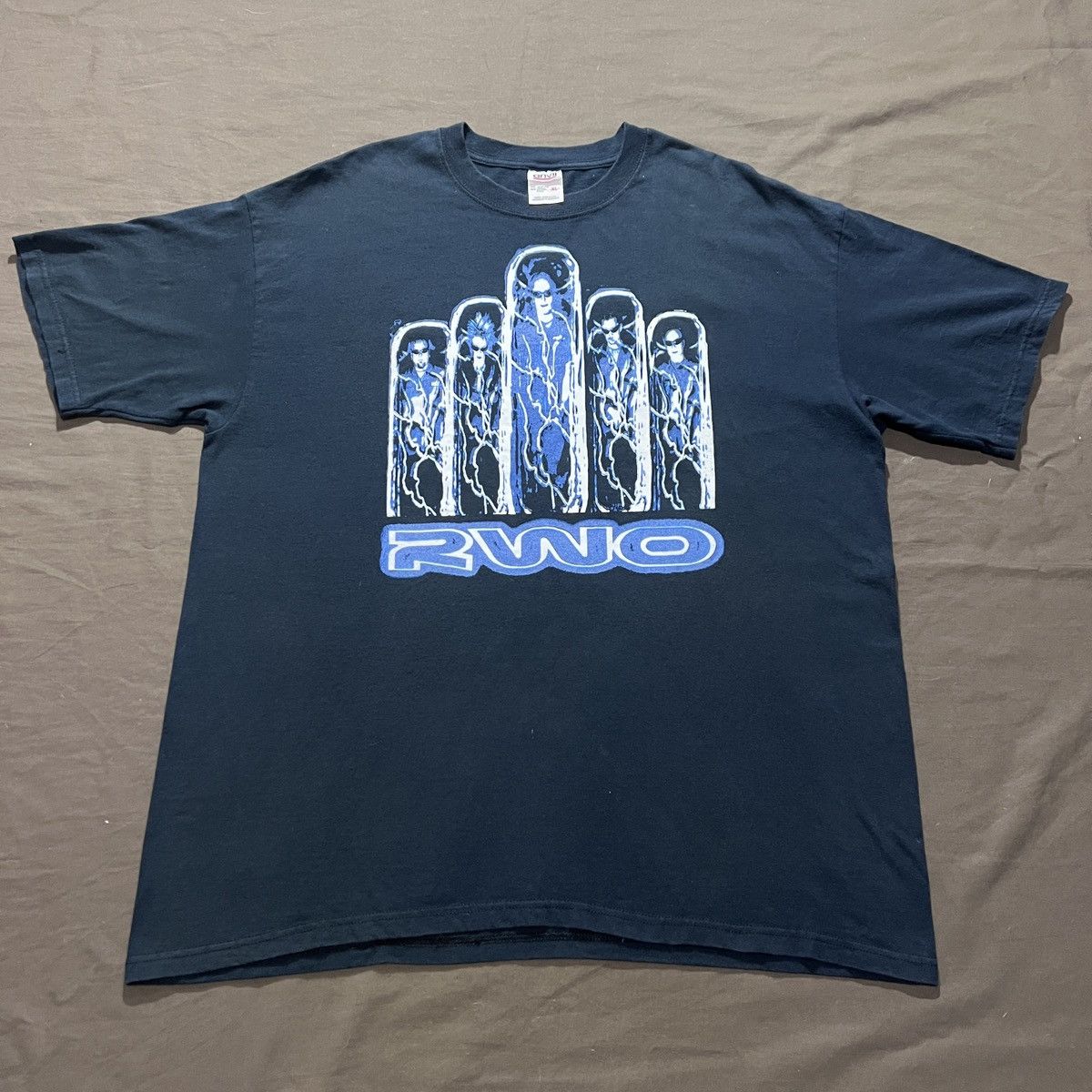 Anvil × Band Tees × Vintage Vintage Y2K 2WO Band Industrial metal Tee XL Rob Halford Size US XL / EU 56 / 4 - 2 Thumbnail