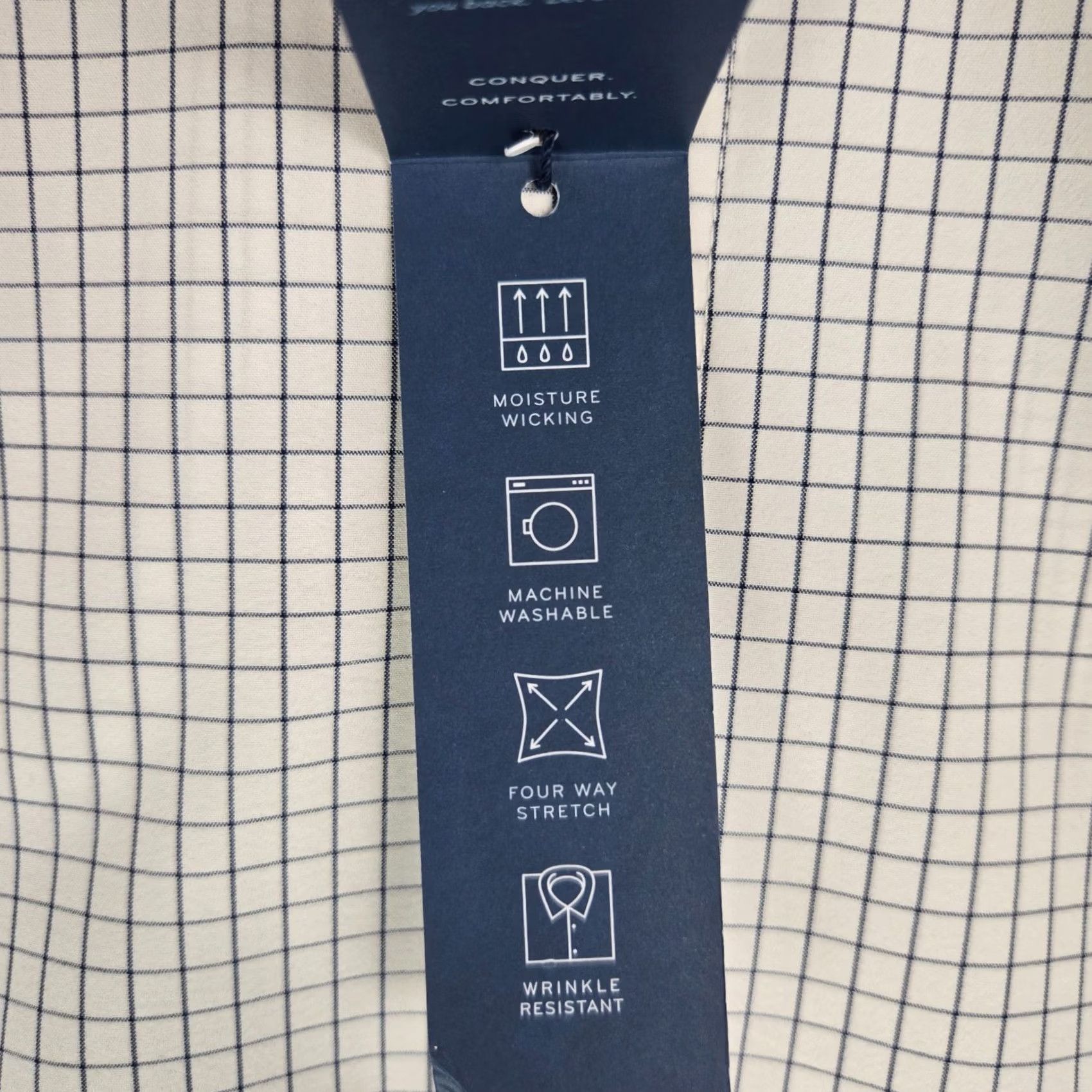 Mizzen+Main Mizzen+Main Leeward New 25 Mens XL Performance Button Front Shirt Graph Check Size US XL / EU 56 / 4 - 6 Thumbnail