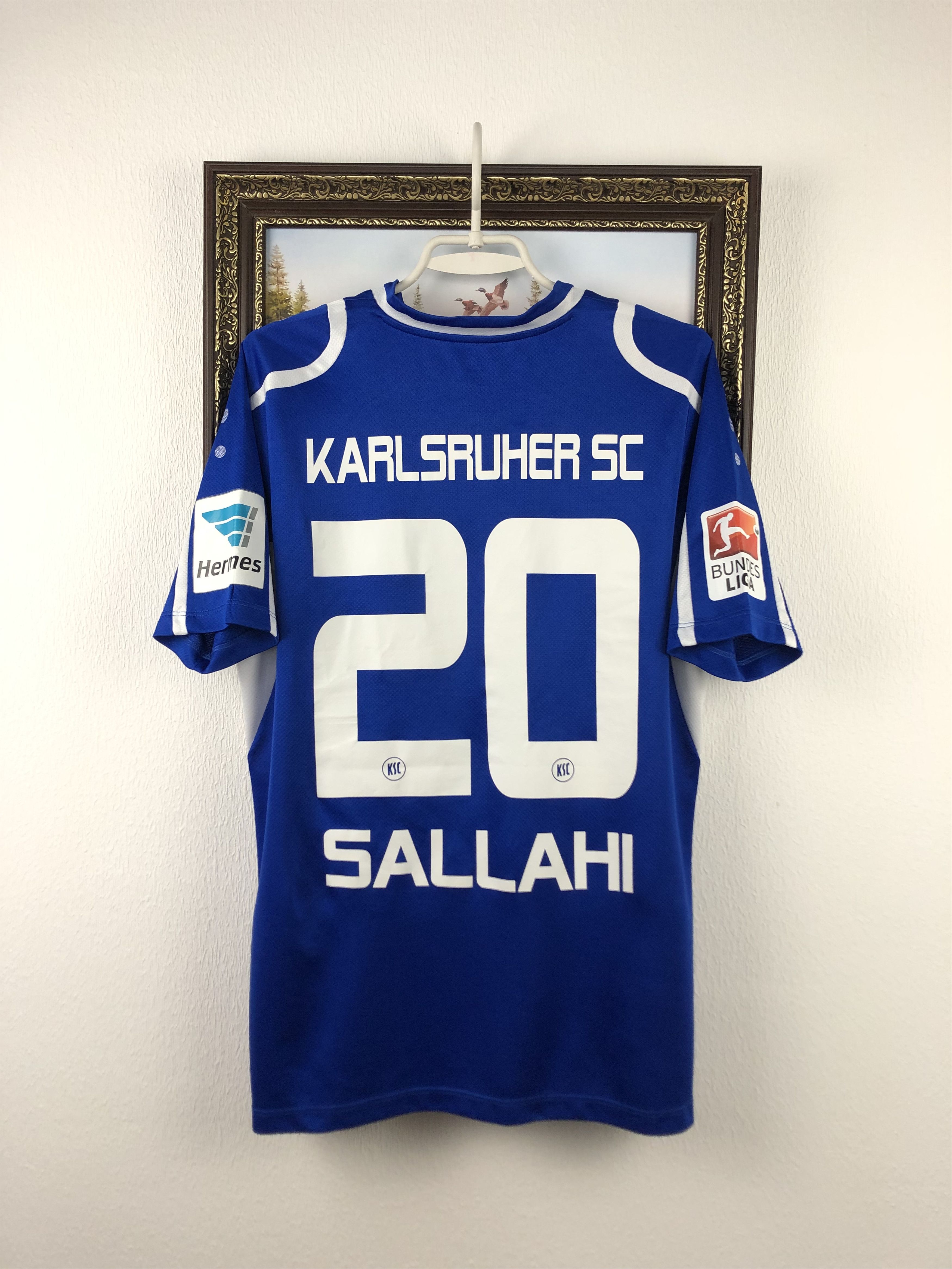 Other Karlsruher shirt Soccer Jersey #20 Sallahi Match Worn Size US L / EU 52-54 / 3 - 1 Thumbnail