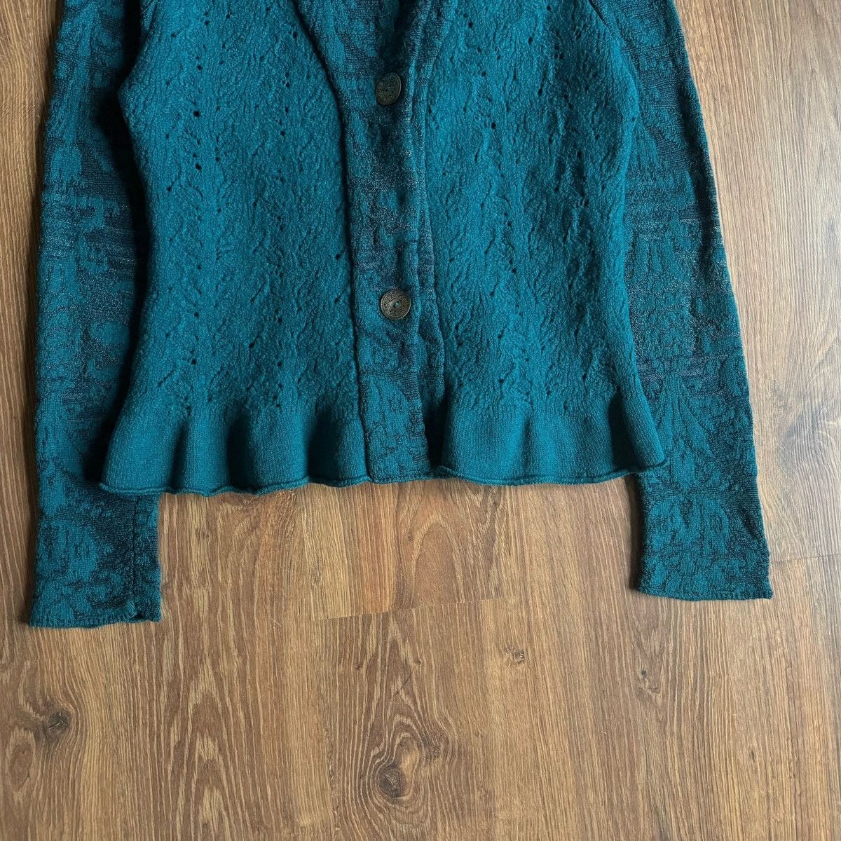 Designer IVKO Felted Wool Jacket Cardigan Women’s Size:42 Size M / US 6-8 / IT 42-44 - 3 Thumbnail